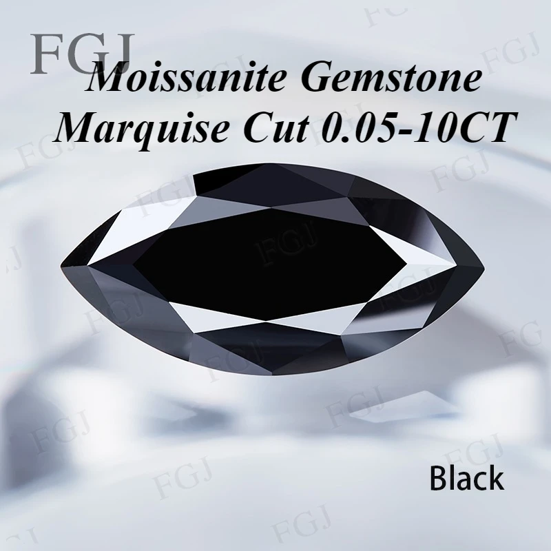 0.05-10CT 100% Moissanite Marquise Fashion Stone Beads DIY Black VVS1 With GRA Wholesale Price For Jewelry Making Materials
0.05-10CT 100% Moissanite Marquise Fashion Stone Beads DIY Black VVS1 With GRA Wholesale Price For Jewelry Making Materials