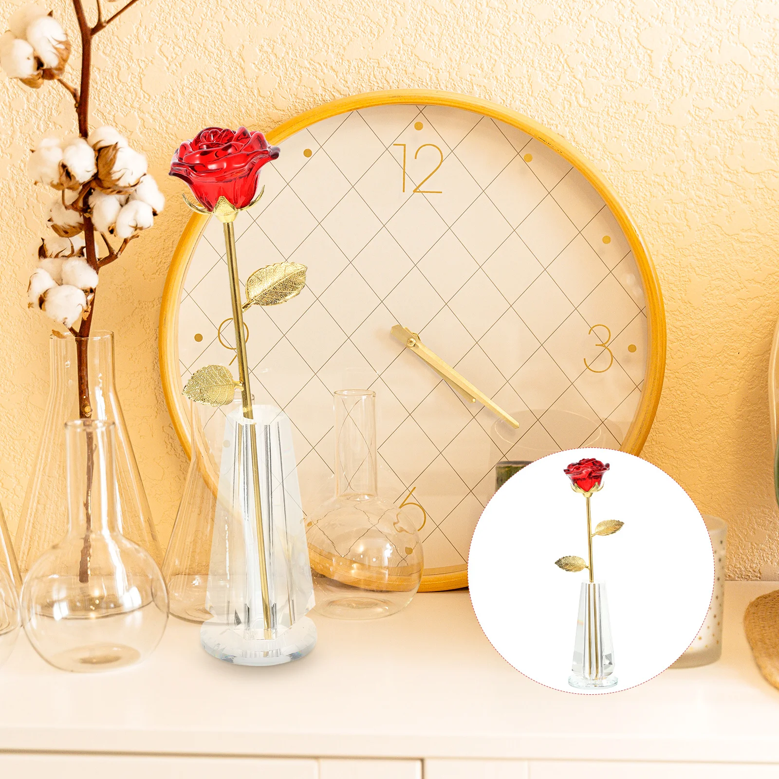 1Set Crystal Flower Vase Decoration Valentine's Day Home Bedroom Cabinet Desktop Crystal Decor Gift Home Decoration
1Set Crystal Flower Vase Decoration Valentine's Day Home Bedroom Cabinet Desktop Crystal Decor Gift Home Decoration