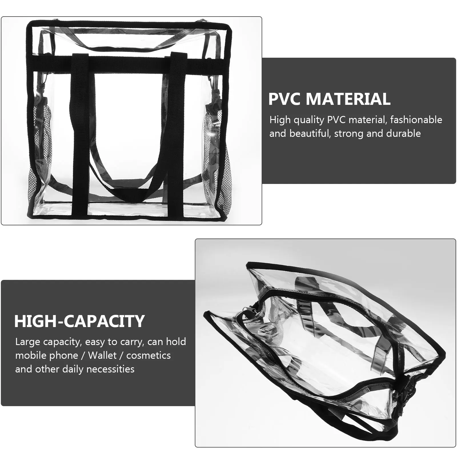 1Pcs Waterproof Record Storage Bag Transparent Shoulder Crossbody Bag Large Capacity PVC Handbag for Daily Travel Party Shopping
1Pcs Waterproof Record Storage Bag Transparent Shoulder Crossbody Bag Large Capacity PVC Handbag for Daily Travel Party Shopping