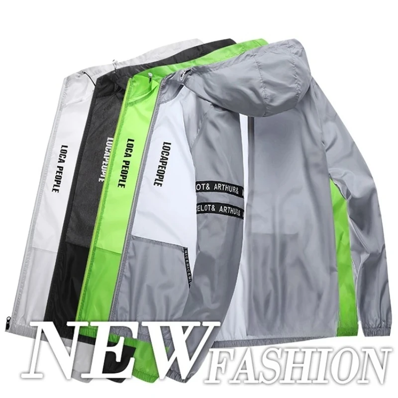 Summer Sun Protection Clothing Men's Casual Waterproof Quick-drying Bicycle Hooded Jacket Plus Size Hiking Thin Skin windbreaker
Summer Sun Protection Clothing Men's Casual Waterproof Quick-drying Bicycle Hooded Jacket Plus Size Hiking Thin Skin windbreaker