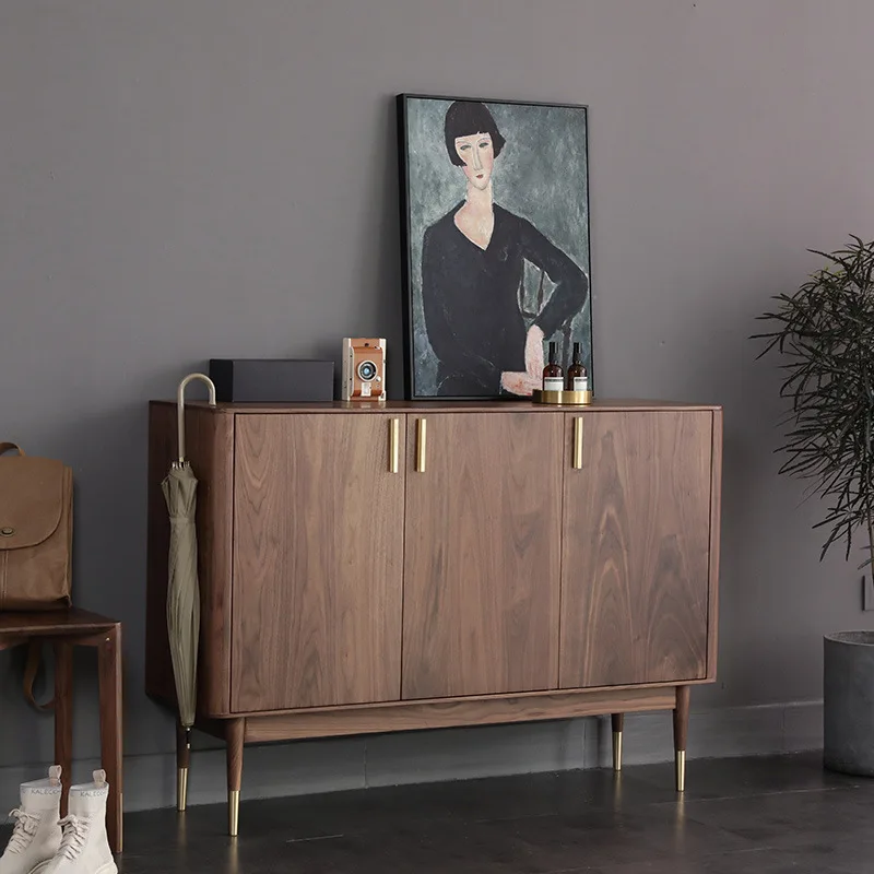 Black walnut solid wood shoe cabinet Large capacity opposite door Entrance cabinet Household storage shoe rack
Black walnut solid wood shoe cabinet Large capacity opposite door Entrance cabinet Household storage shoe rack