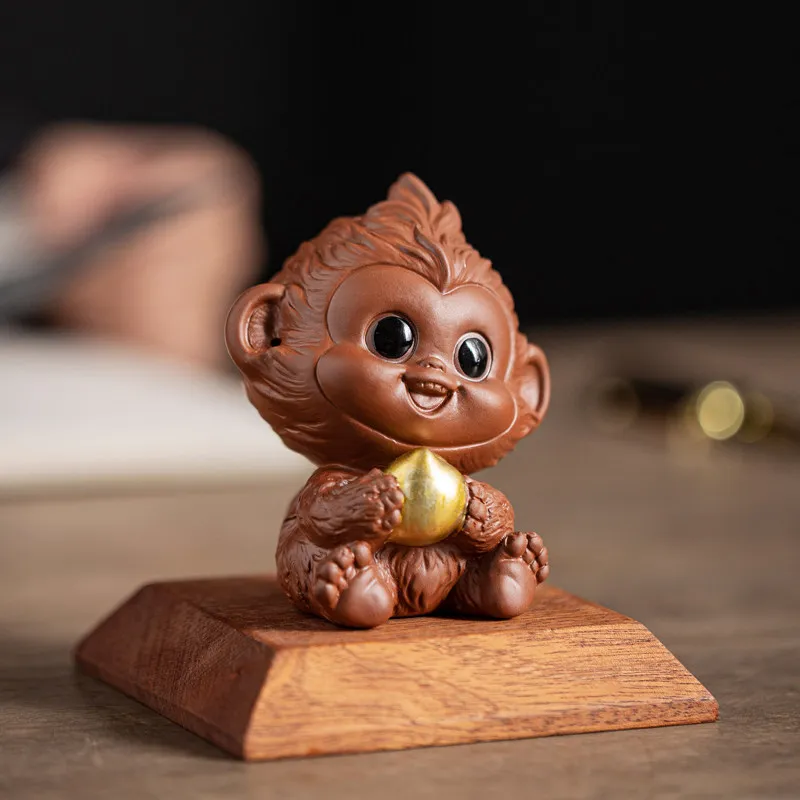 Cute Creative Ceramic Little Monkey Ornament Chinese Zodiac Mascot for Home Office Desktop Decoration Gifts
Cute Creative Ceramic Little Monkey Ornament Chinese Zodiac Mascot for Home Office Desktop Decoration Gifts