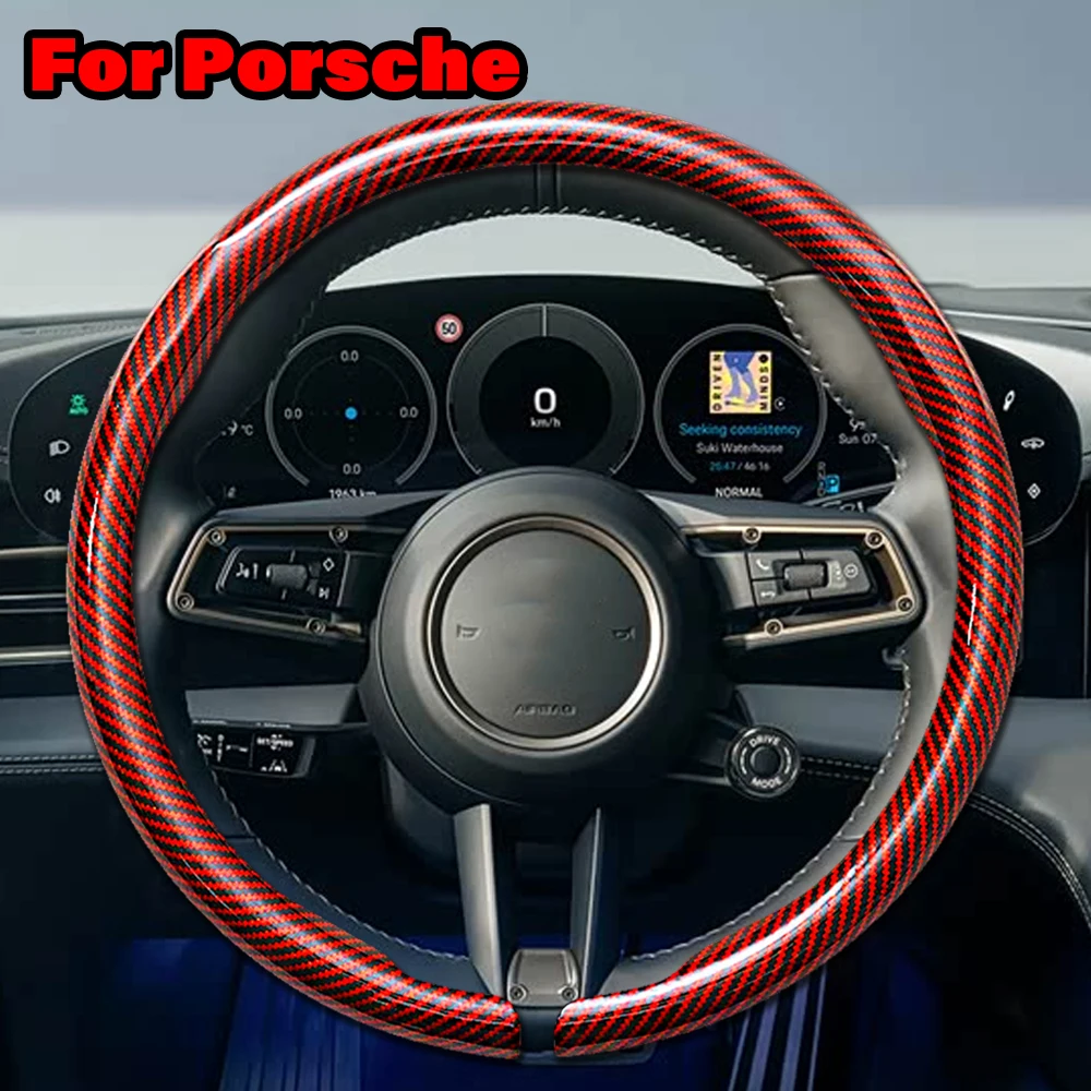 For Porsche Leather Car Steering Wheel Cover For Macan 95b Cayenne 955 958 957 911 gt3 rs Taycan Panamera 970 971 Accessories
For Porsche Leather Car Steering Wheel Cover For Macan 95b Cayenne 955 958 957 911 gt3 rs Taycan Panamera 970 971 Accessories