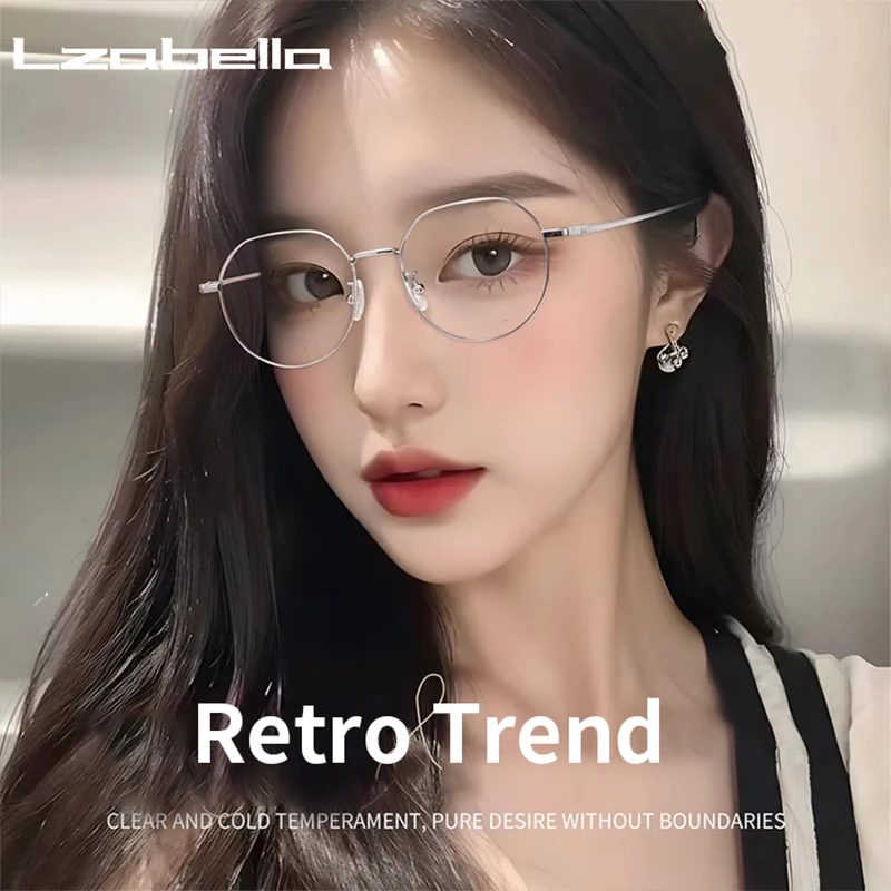 Lzabella Retro Round Glasses Frame Pure Titanium Fashion Frame Small Frame Male and Female Prescription Glasses 95952BT
Lzabella Retro Round Glasses Frame Pure Titanium Fashion Frame Small Frame Male and Female Prescription Glasses 95952BT