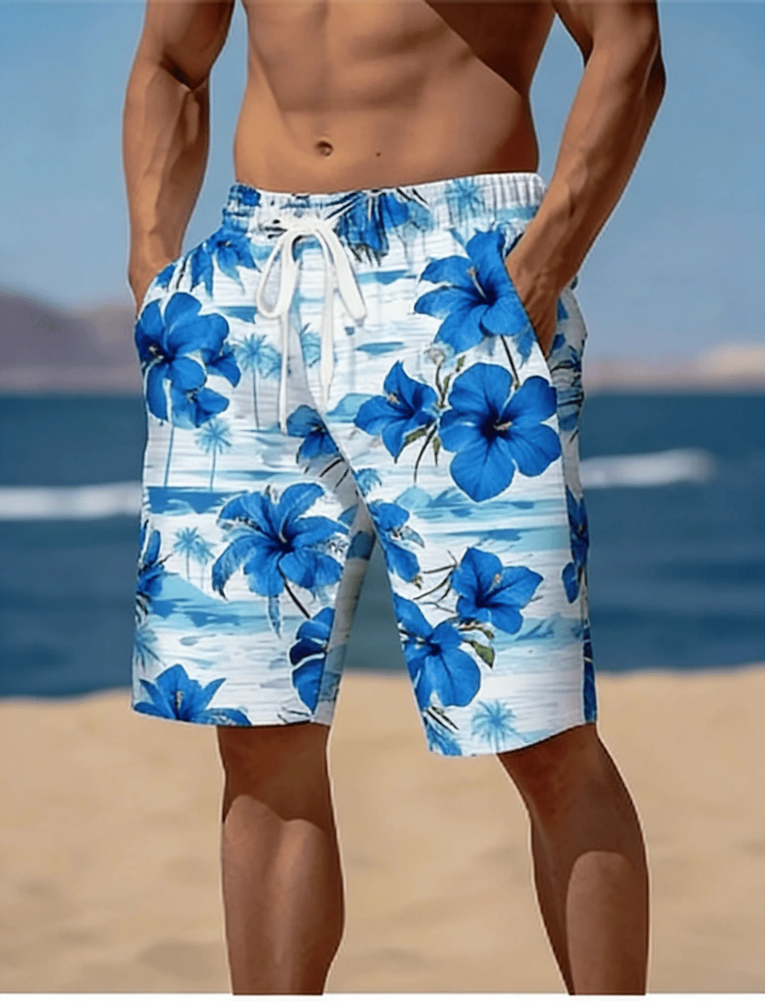 Men's Beach Shorts/Swim Trunks with a Retro Hawaiian Floral 3D Print, Perfect for Summer Outdoor Vacations and Casual Wear.
Men's Beach Shorts/Swim Trunks with a Retro Hawaiian Floral 3D Print, Perfect for Summer Outdoor Vacations and Casual Wear.