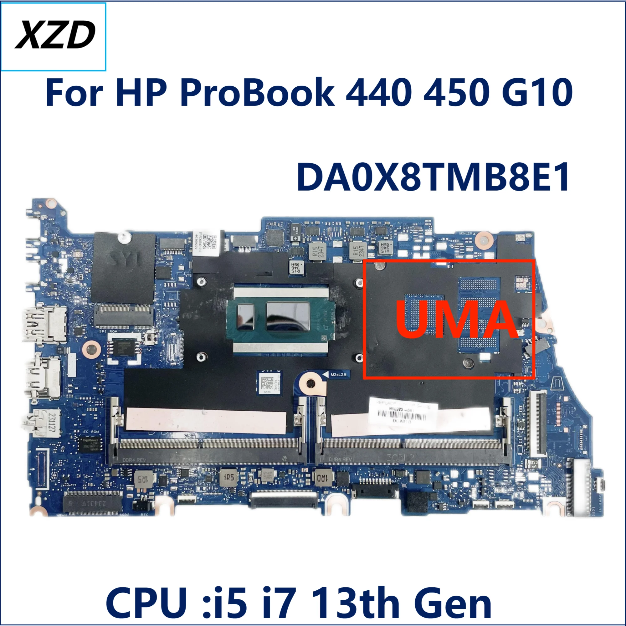 DA0X8TMB8E1 DA0X8TMB8E0 Материнская плата для HP ProBook 440 450 G10 Материнская плата ноутбука Процессор I5 I7 13-го поколения UMA 100% тест ОК
DA0X8TMB8E1 DA0X8TMB8E0 Материнская плата для HP ProBook 440 450 G10 Материнская плата ноутбука Процессор I5 I7 13-го поколения UMA 100% тест ОК
