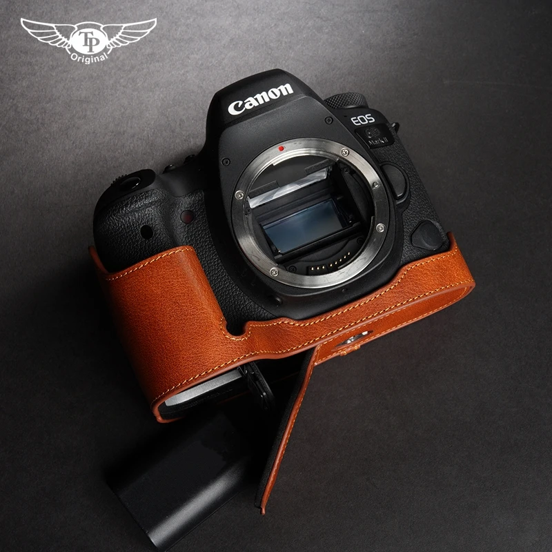 Получехол для камеры из натуральной кожи ручной работы, боди для камеры Canon EOS 6D Markii 6D2
Получехол для камеры из натуральной кожи ручной работы, боди для камеры Canon EOS 6D Markii 6D2