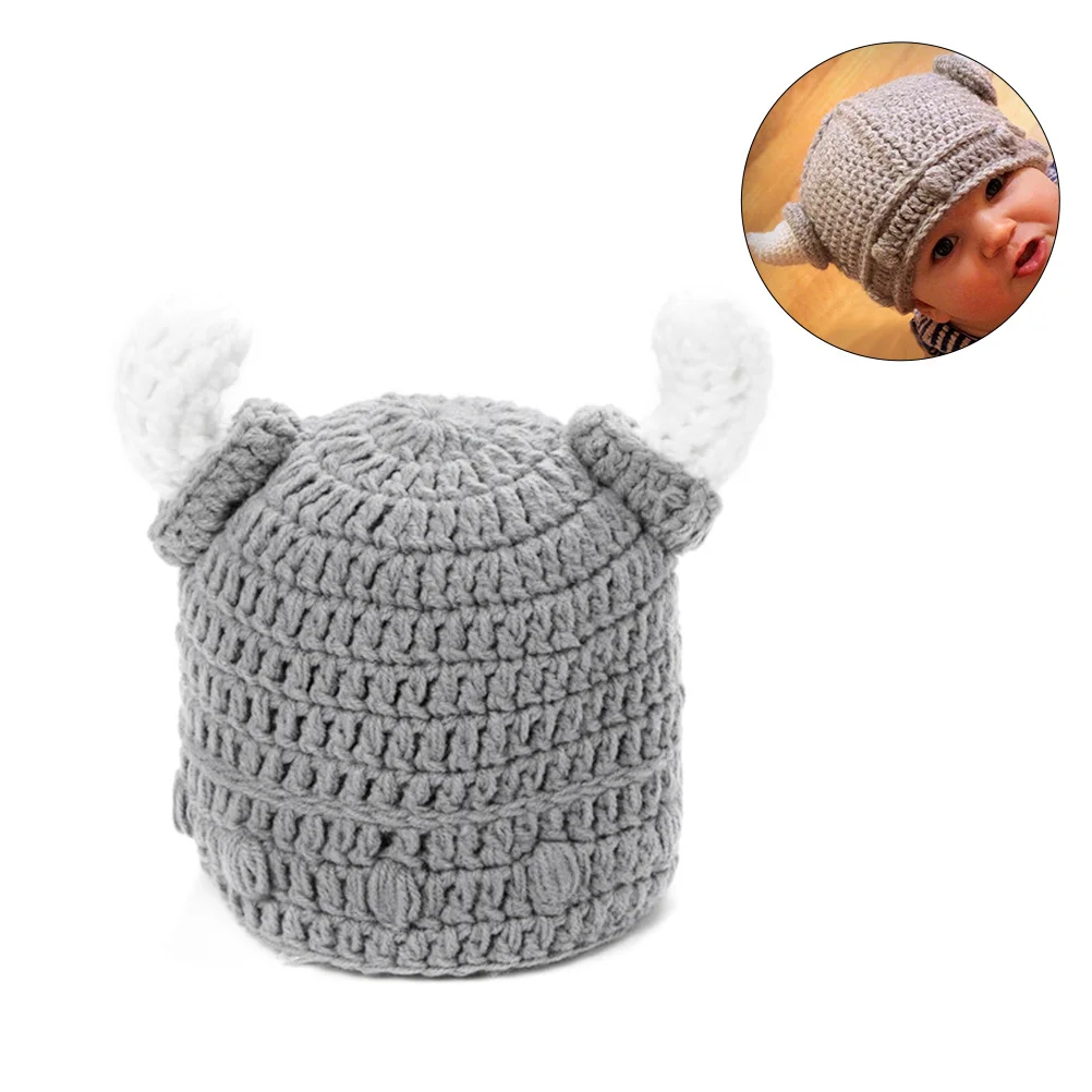 1 Piece Kids Knitted Winter Hat Bull Horn Design Gray Beanie for Children Warm Fashionable Gift for Christmas Halloween
1 Piece Kids Knitted Winter Hat Bull Horn Design Gray Beanie for Children Warm Fashionable Gift for Christmas Halloween