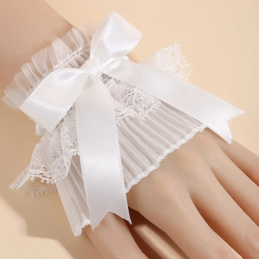 Vintage Pleated Ruched Detachable Cuffs Elastic Mesh Flower Jk Lace Fingerless Gloves Double Layer False Cuffs Lolita Matching
Vintage Pleated Ruched Detachable Cuffs Elastic Mesh Flower Jk Lace Fingerless Gloves Double Layer False Cuffs Lolita Matching