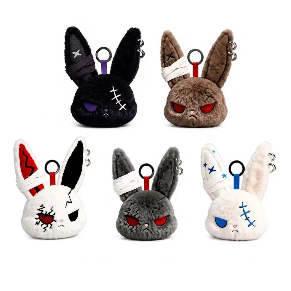 Gothic Star Bunny Keychain Y2K Punk Rabbit Plush Toy Pendant Kawaii Cute Emo Stuffed Doll Bag Charm Car Keyring Gift For Friends
Gothic Star Bunny Keychain Y2K Punk Rabbit Plush Toy Pendant Kawaii Cute Emo Stuffed Doll Bag Charm Car Keyring Gift For Friends