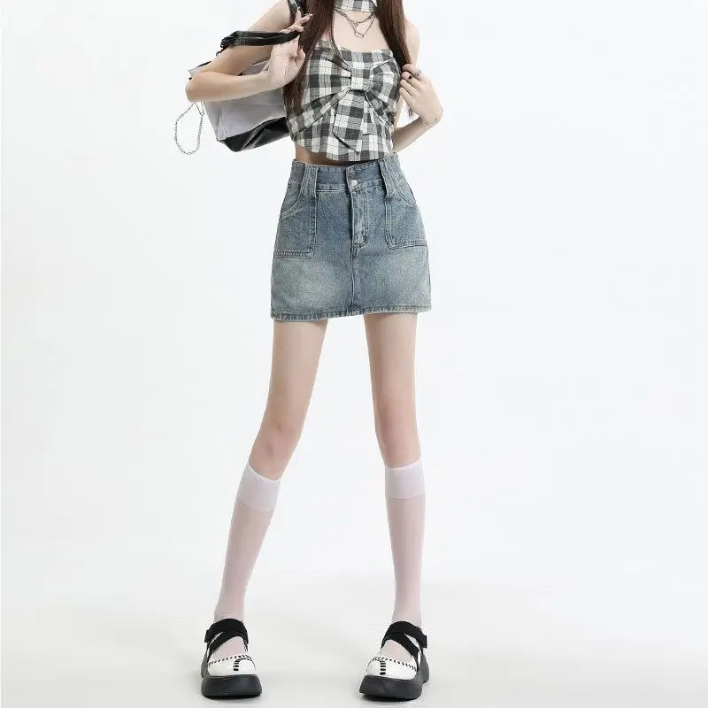 High Waist Denim Skirt Women's Spring Summer Autumn 2026 New Spicy Girl A-Line Design Sensation Half Skirt Short Skirt B...
High Waist Denim Skirt Women's Spring Summer Autumn 2026 New Spicy Girl A-Line Design Sensation Half Skirt Short Skirt B...