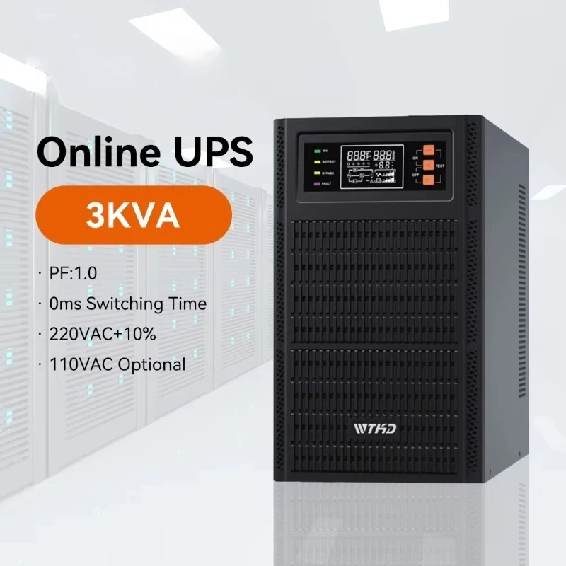 3KVA 3000W Online UPS 3KW Home Lcd Display 110vac 220vac High Frequency 3000VA Online UPS Backup Power Supply
3KVA 3000W Online UPS 3KW Home Lcd Display 110vac 220vac High Frequency 3000VA Online UPS Backup Power Supply