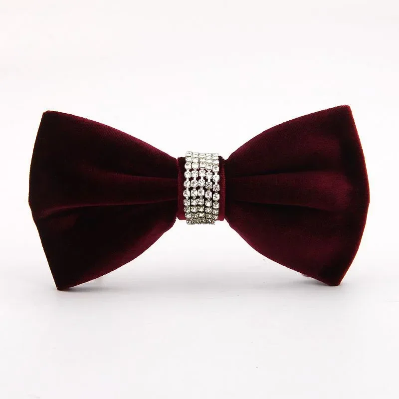 MEN'S Wedding Bow Ties Handmade Jewelry Gift British Korean Men's Dress Suit Shirts Accessories Rhinestones Black Velvet Bow-tie
MEN'S Wedding Bow Ties Handmade Jewelry Gift British Korean Men's Dress Suit Shirts Accessories Rhinestones Black Velvet Bow-tie