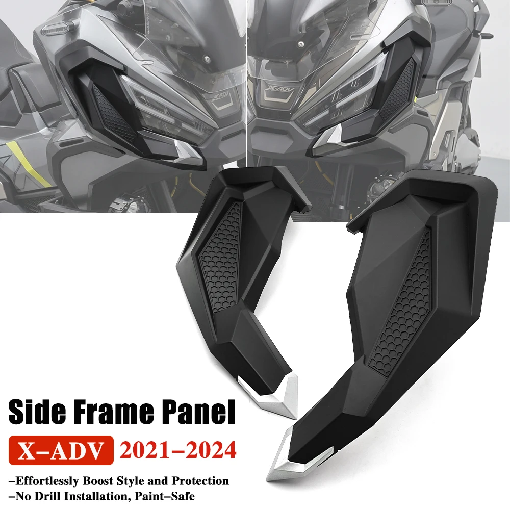 For X-ADV 750 XADV750 2021-2024 Motorcycle Front Side Frame Panel Fairing Trim Protector Headlight Side Wing Scratch Guard Panel
For X-ADV 750 XADV750 2021-2024 Motorcycle Front Side Frame Panel Fairing Trim Protector Headlight Side Wing Scratch Guard Panel