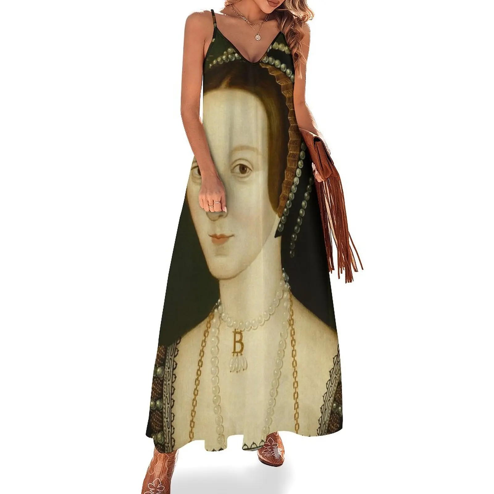 Portrait of Anne Boleyn Queen of England The six Sleeveless Long Dress summer dresses ladies 2025 Dress
Portrait of Anne Boleyn Queen of England The six Sleeveless Long Dress summer dresses ladies 2025 Dress