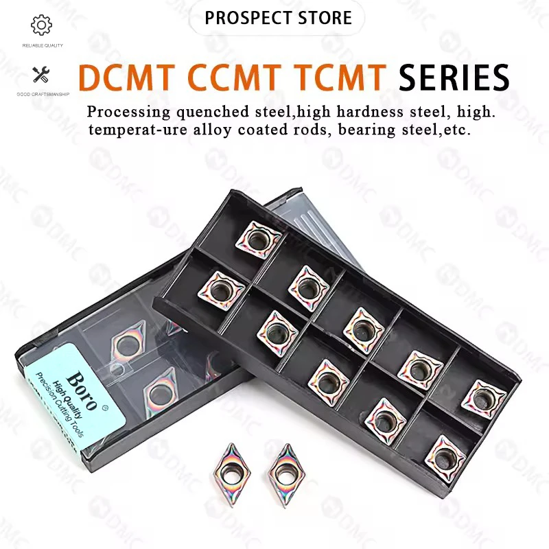 DCMT070204/11T304 CCMT060204/09T304 TCMT110204 LM TF918 CNC Lathe Cutters Carbide Inserts Colorful Blade Turning Tools Material
DCMT070204/11T304 CCMT060204/09T304 TCMT110204 LM TF918 CNC Lathe Cutters Carbide Inserts Colorful Blade Turning Tools Material