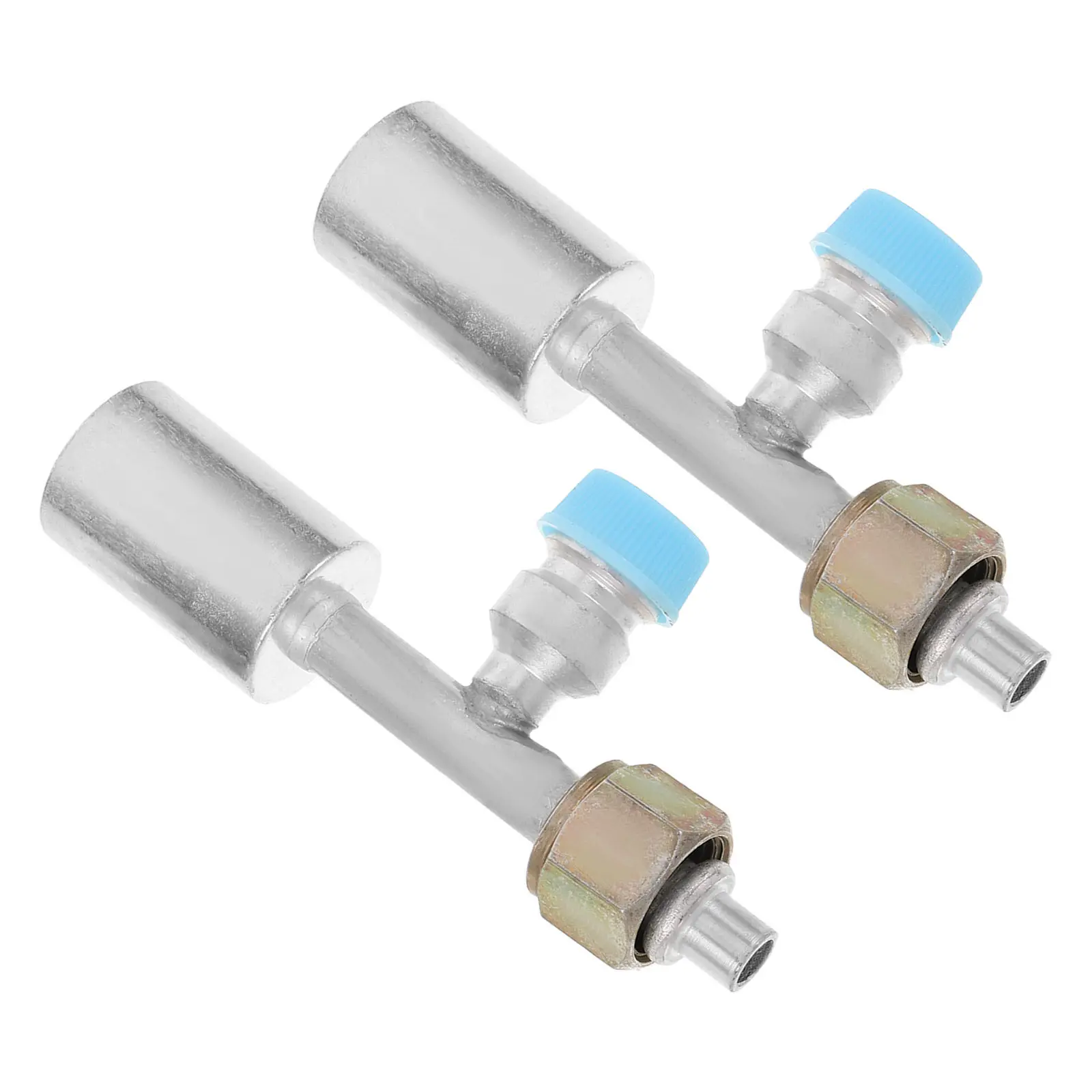 2Pcs Aluminum Refrigerant Hose Connector with Built-in Charging Valve Detachable Straight Coupler for Auto Ac Repair Universal
2Pcs Aluminum Refrigerant Hose Connector with Built-in Charging Valve Detachable Straight Coupler for Auto Ac Repair Universal