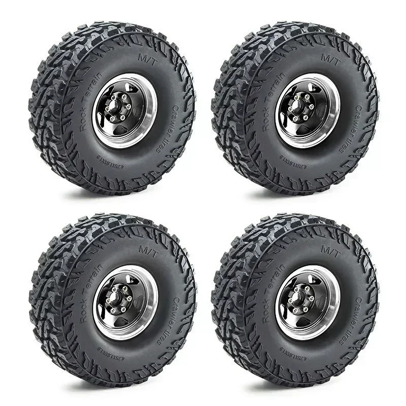 4pcs 120mm 1.9" Metal Beadlock Wheel Rim Rubber Tire Set for 1/10 RC Crawler Car TRX4 RC4WD D90 D110 Axial SCX10 MST
4pcs 120mm 1.9" Metal Beadlock Wheel Rim Rubber Tire Set for 1/10 RC Crawler Car TRX4 RC4WD D90 D110 Axial SCX10 MST