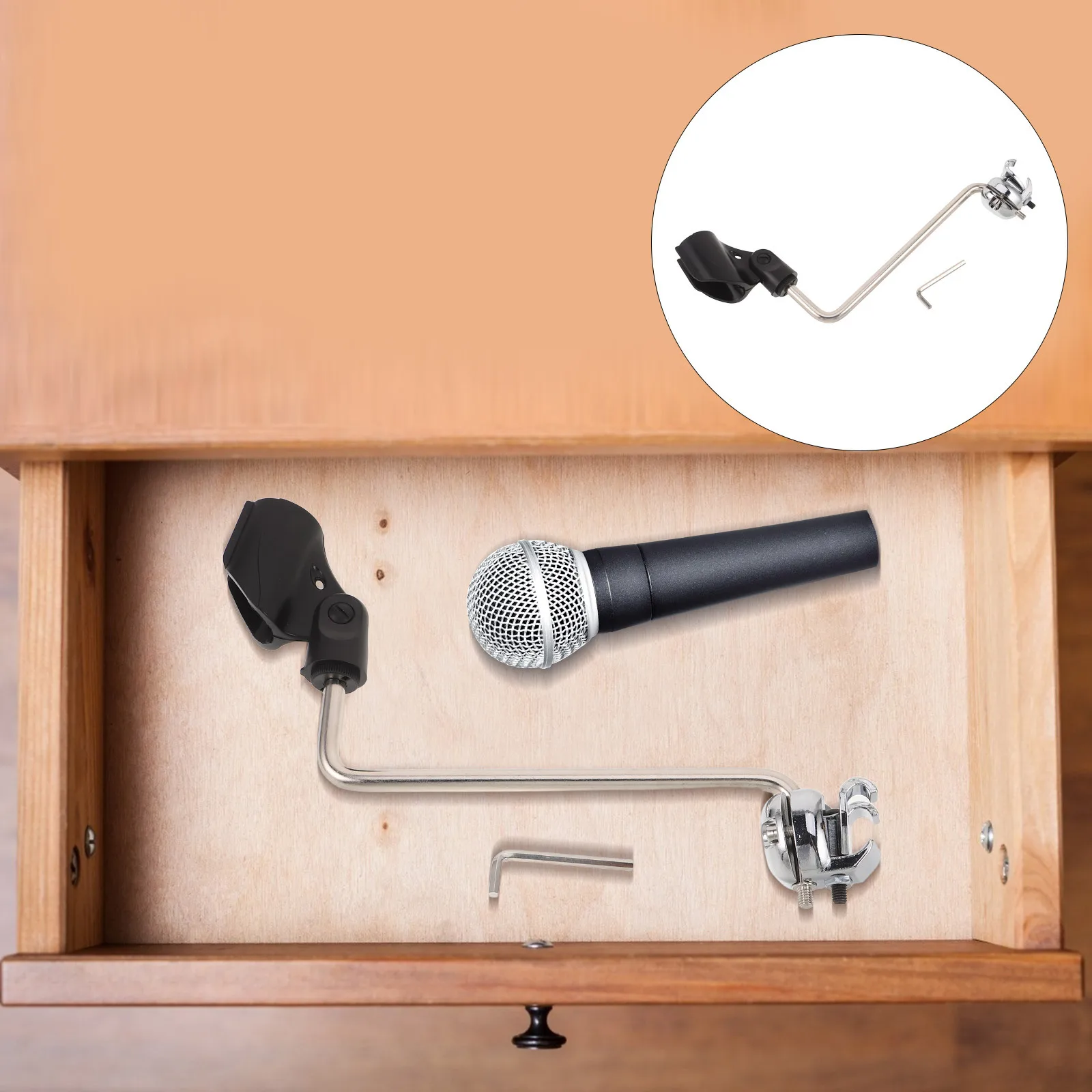 Drum Set Microphone Mount Adjustable Shockproof Clamp Mic Holder for Live Band Performance Drum Rim Mic Mount Microphone Stand
Drum Set Microphone Mount Adjustable Shockproof Clamp Mic Holder for Live Band Performance Drum Rim Mic Mount Microphone Stand