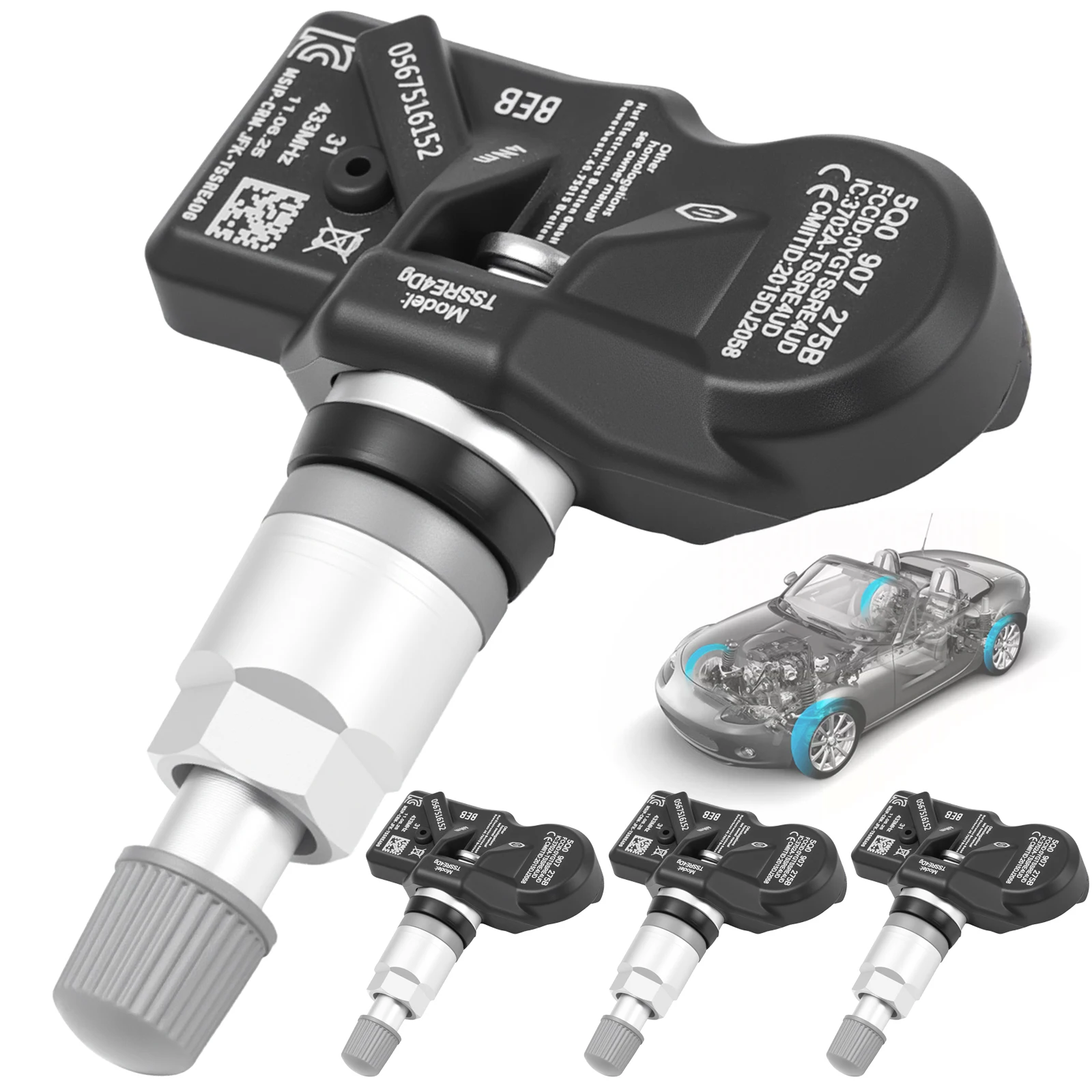 4X TPMS Tyre Pressure Sensor 5Q0907275B For Audi Q3 Q5 Q7 TT A6 A7 A8 A3 RS3 RS4 RS5 VW Passat Amarok Arteon Beetle Tiguan Golf
4X TPMS Tyre Pressure Sensor 5Q0907275B For Audi Q3 Q5 Q7 TT A6 A7 A8 A3 RS3 RS4 RS5 VW Passat Amarok Arteon Beetle Tiguan Golf