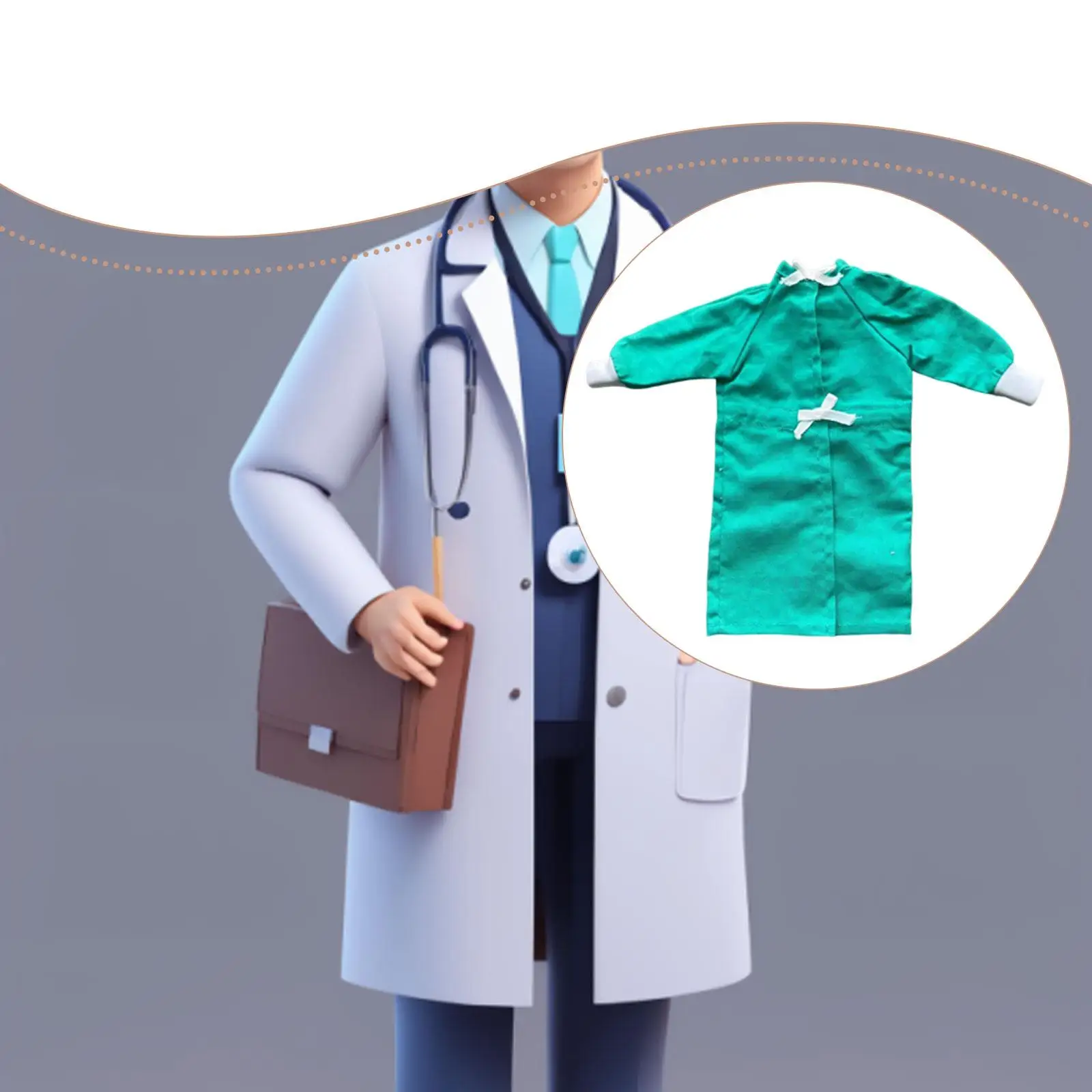 1 6 Scale Doll Clothes Miniature Scrubs Uniform Polyester Outfit for Action Figure Customization and Display Props
1 6 Scale Doll Clothes Miniature Scrubs Uniform Polyester Outfit for Action Figure Customization and Display Props