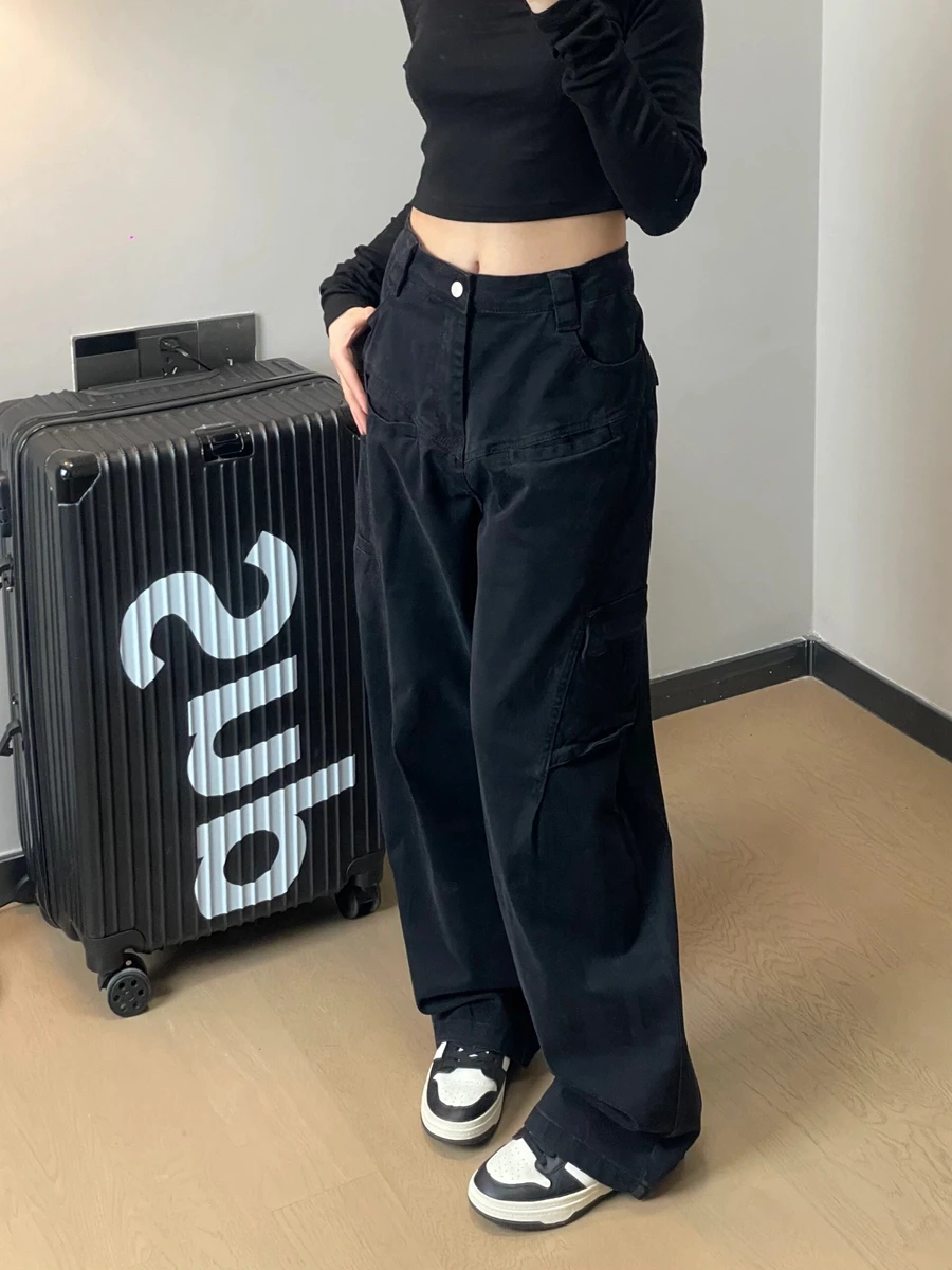 American High Street Sle plus Size Women's Casual Wide Leg Jeans Workwear Bla Vintage Loose Fit Dad Pants
American High Street Sle plus Size Women's Casual Wide Leg Jeans Workwear Bla Vintage Loose Fit Dad Pants