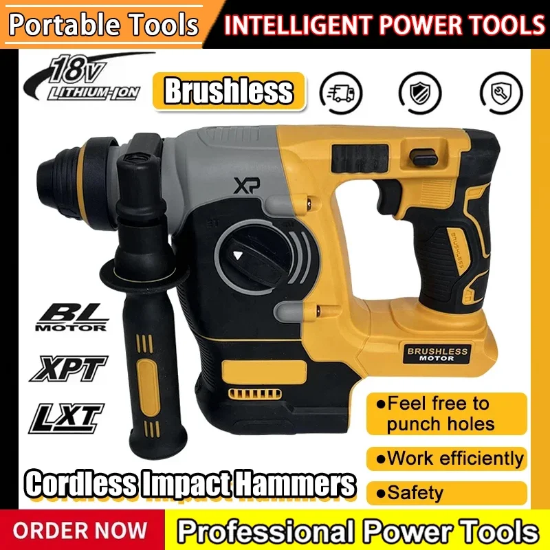 Fit Dewalt Brushless Rotary Impact Hammer Drill Cordless 2 Modes SDS Metal Concrete Breaker Jackhammer Tools 20V 18V Battery
Fit Dewalt Brushless Rotary Impact Hammer Drill Cordless 2 Modes SDS Metal Concrete Breaker Jackhammer Tools 20V 18V Battery