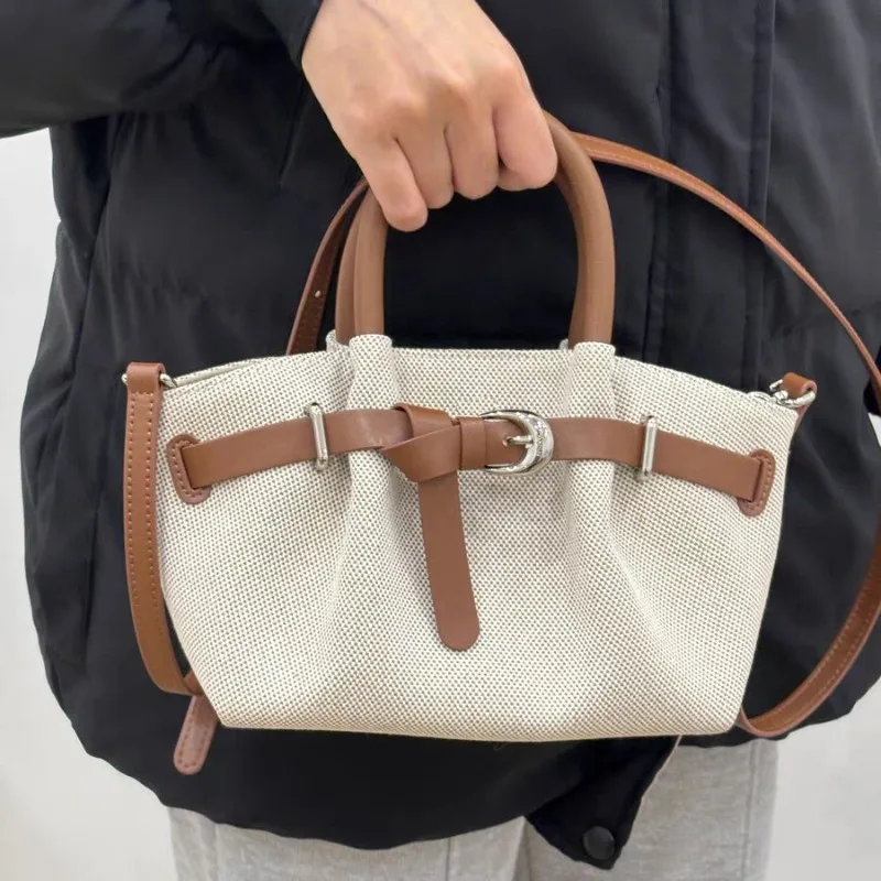 2025 Hot Selling New Canvas Dumpling Foreskin Buckle Tote Bag, Large Capacity Commuting Hand-held Crossbody Bag for Women Purse
2025 Hot Selling New Canvas Dumpling Foreskin Buckle Tote Bag, Large Capacity Commuting Hand-held Crossbody Bag for Women Purse