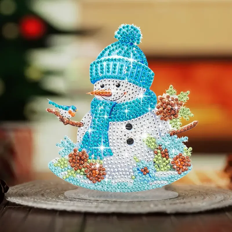 Украшение «сделай сам» со сверкающими бриллиантами в виде снеговика из акрила, идеально подходит для фотографий и подарков
Украшение «сделай сам» со сверкающими бриллиантами в виде снеговика из акрила, идеально подходит для фотографий и подарков