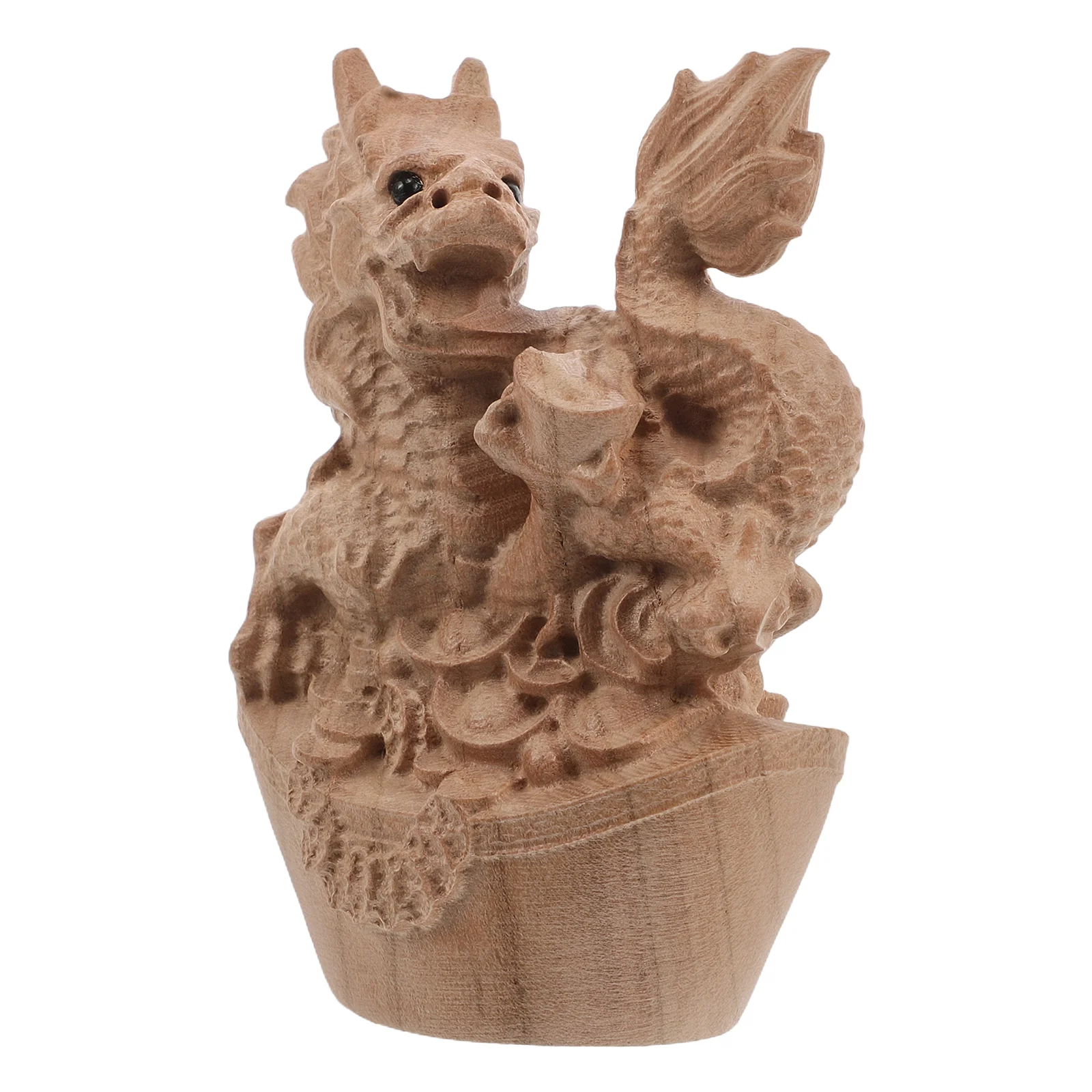 Zodiac Ingot Wooden Dragon Figurine Desktop Mini Year Decor Statues Vintage Prosperity Symbol
Zodiac Ingot Wooden Dragon Figurine Desktop Mini Year Decor Statues Vintage Prosperity Symbol