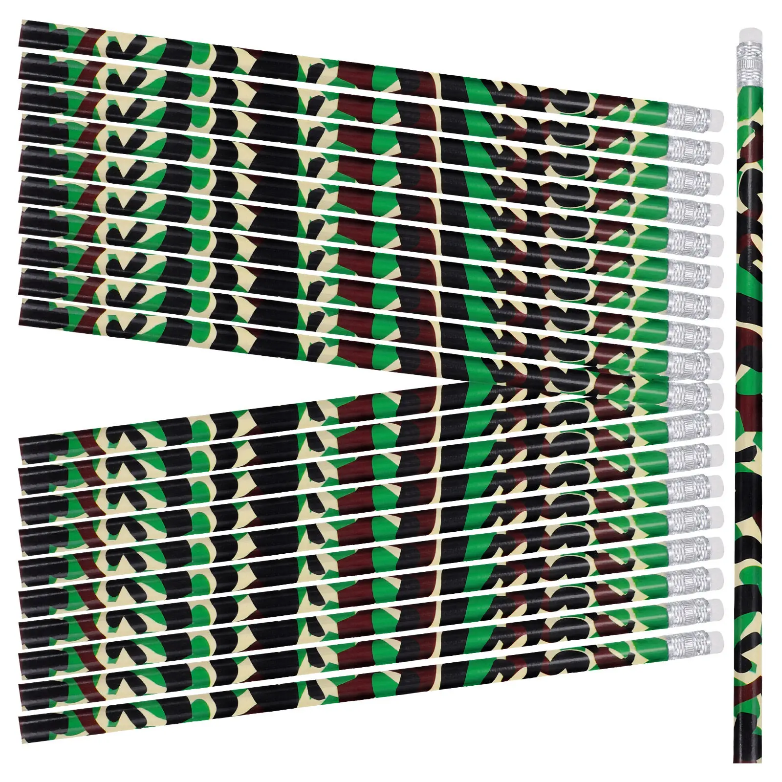50Pcs Camouflage Pencils Wooden Military Pencils Ergonomic Design for School Students Teachers Artists Party Favors Bulk
50Pcs Camouflage Pencils Wooden Military Pencils Ergonomic Design for School Students Teachers Artists Party Favors Bulk
