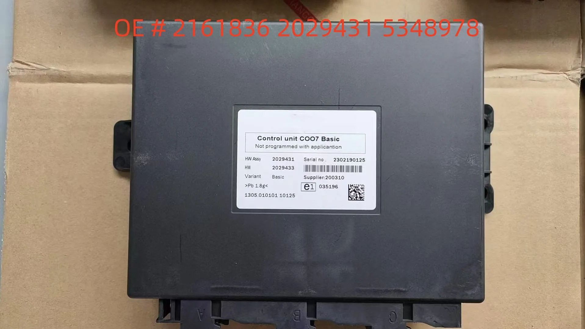 high quality NEW COO7 2161836 2029431 5348978 1401300485 ECU Electronic Control Module for Scaniaa truck
high quality NEW COO7 2161836 2029431 5348978 1401300485 ECU Electronic Control Module for Scaniaa truck