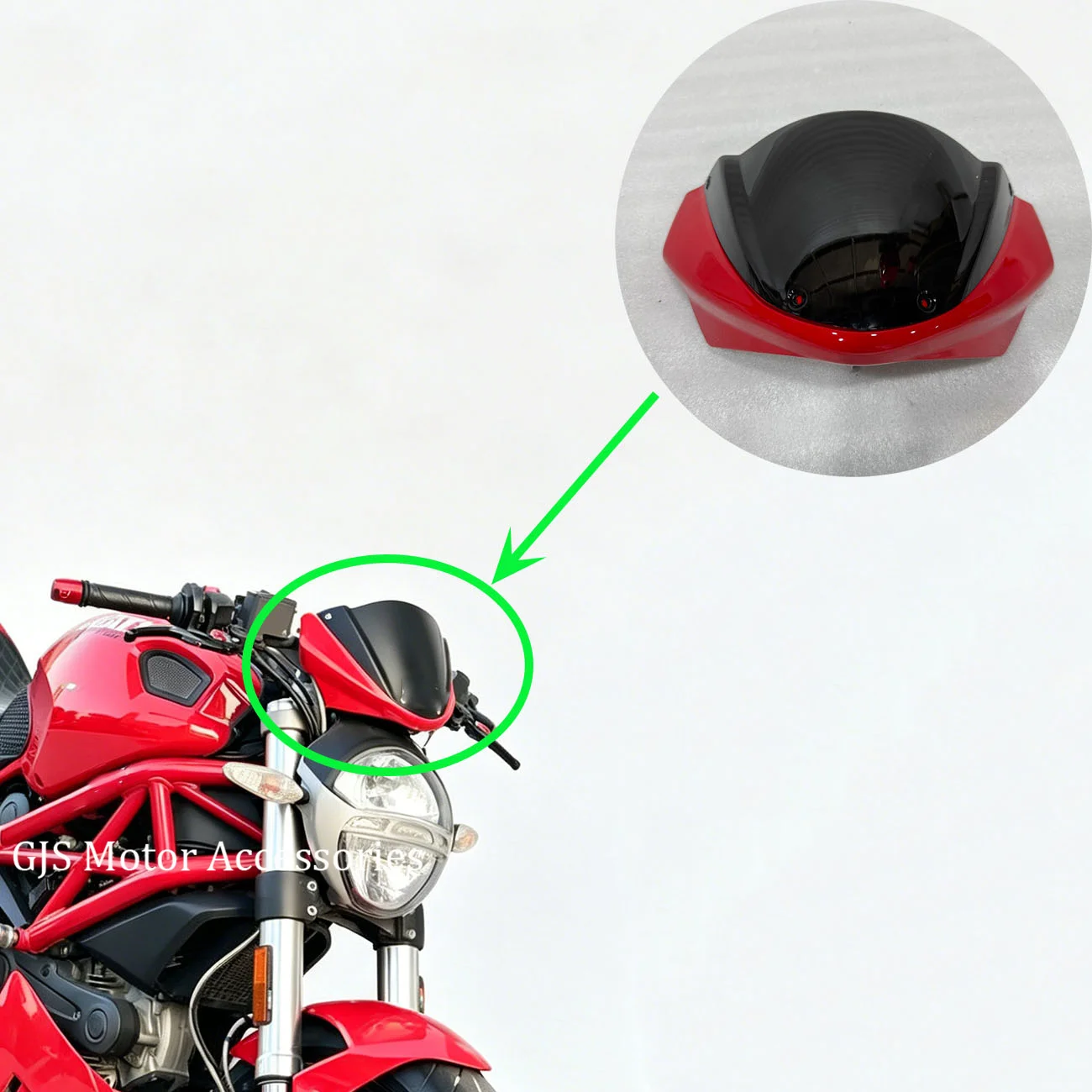Motorcycle Sports Windshield Head Cover Windshield Deflector Visor For Ducati Monster 696 795 796 1100
Motorcycle Sports Windshield Head Cover Windshield Deflector Visor For Ducati Monster 696 795 796 1100