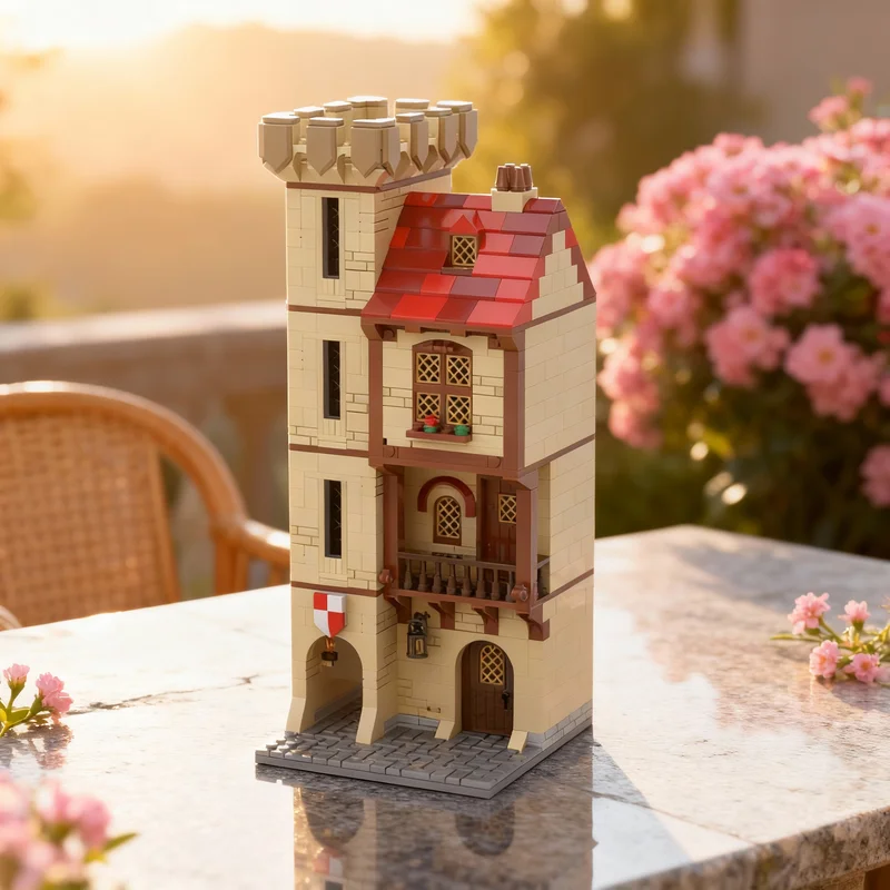 736pcs MOC Medieval House Tan Castle Model Building Blocks Construction Toys Christmas Gifts Creative Idea Education Brick
736pcs MOC Medieval House Tan Castle Model Building Blocks Construction Toys Christmas Gifts Creative Idea Education Brick
