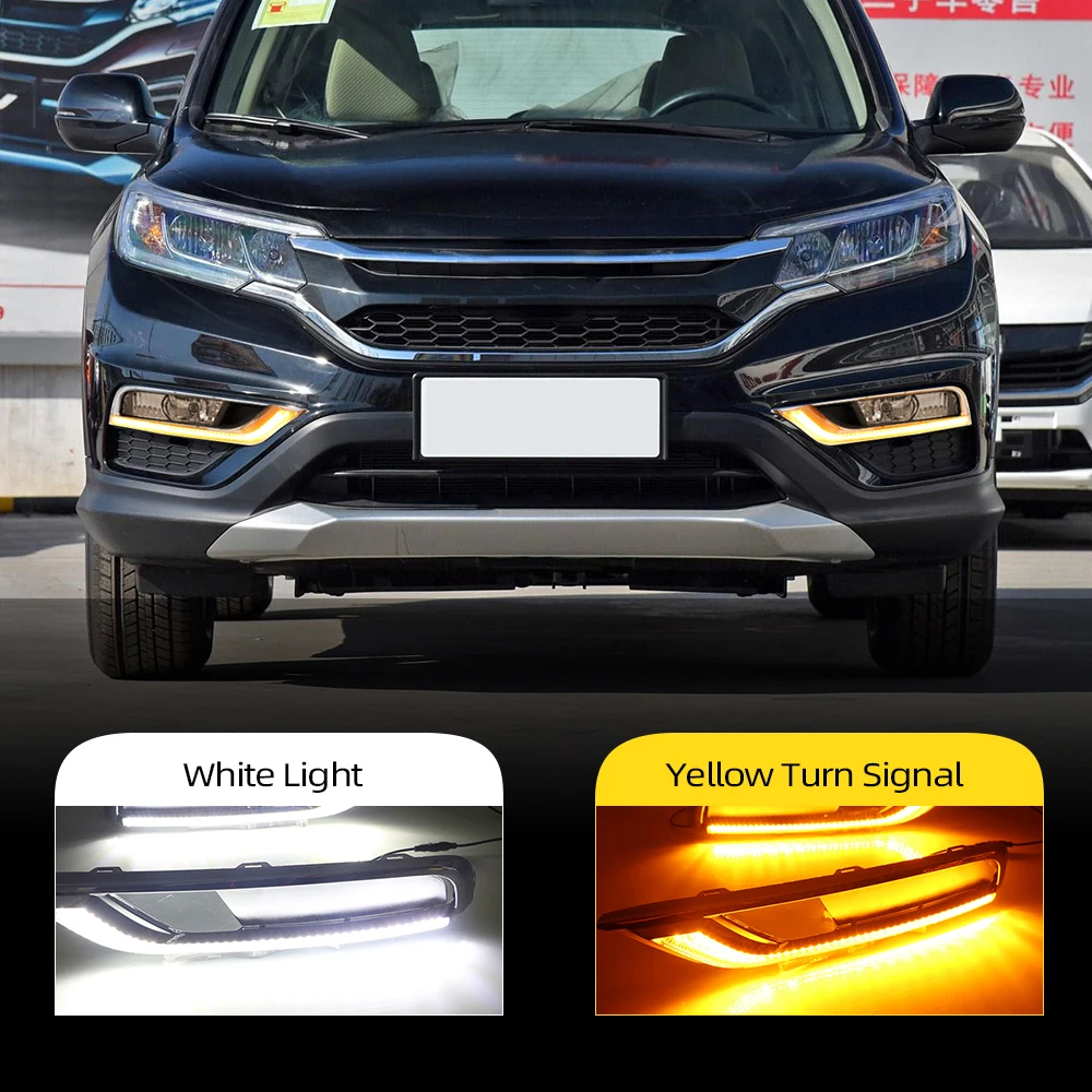1 Set For Honda CRV CR-V 2015 2016 LED Car DRL daytime running light Bumper Front Fog lamp Turn Signal yellow
1 Set For Honda CRV CR-V 2015 2016 LED Car DRL daytime running light Bumper Front Fog lamp Turn Signal yellow