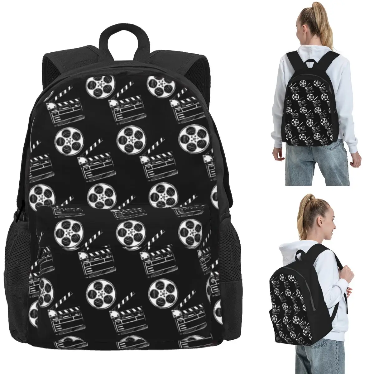 Movies Film And Clapperboard Backpack Daypack Large Capacity Boys Girls BookBag School Bag Shoulder Bags for Men Women
Movies Film And Clapperboard Backpack Daypack Large Capacity Boys Girls BookBag School Bag Shoulder Bags for Men Women
