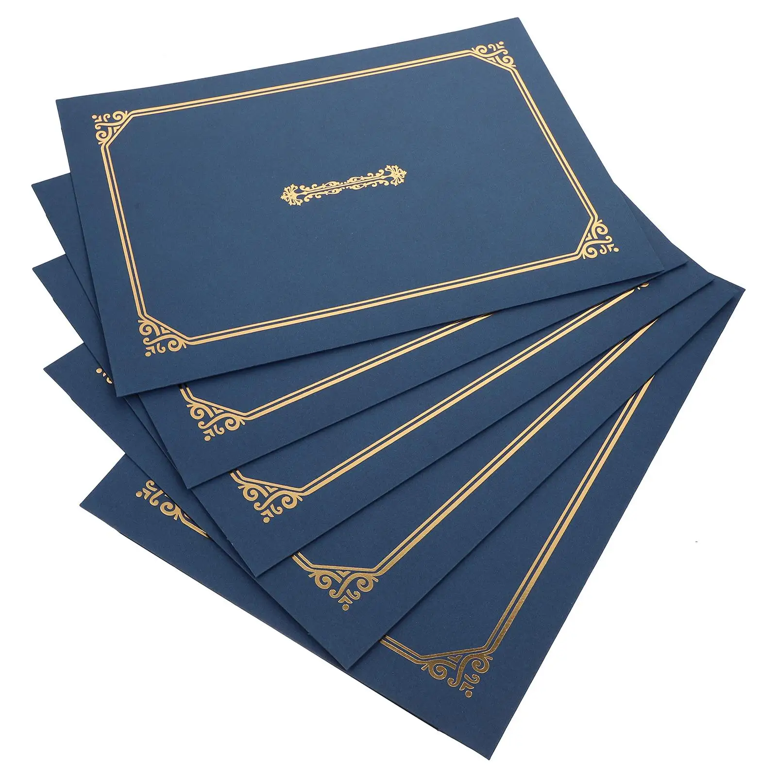 5 pcs Certificate Cover Gold Foil A4 Size Elegant Paper Shell for Diploma Home Office Decor Document Frame
5 pcs Certificate Cover Gold Foil A4 Size Elegant Paper Shell for Diploma Home Office Decor Document Frame