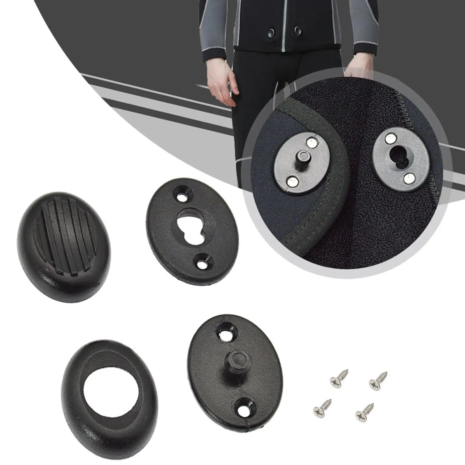 4 Pieces Swimming Split Diving Surfing Suit Buttons Slide Buckle Wetsuit Replacement Parts
4 Pieces Swimming Split Diving Surfing Suit Buttons Slide Buckle Wetsuit Replacement Parts