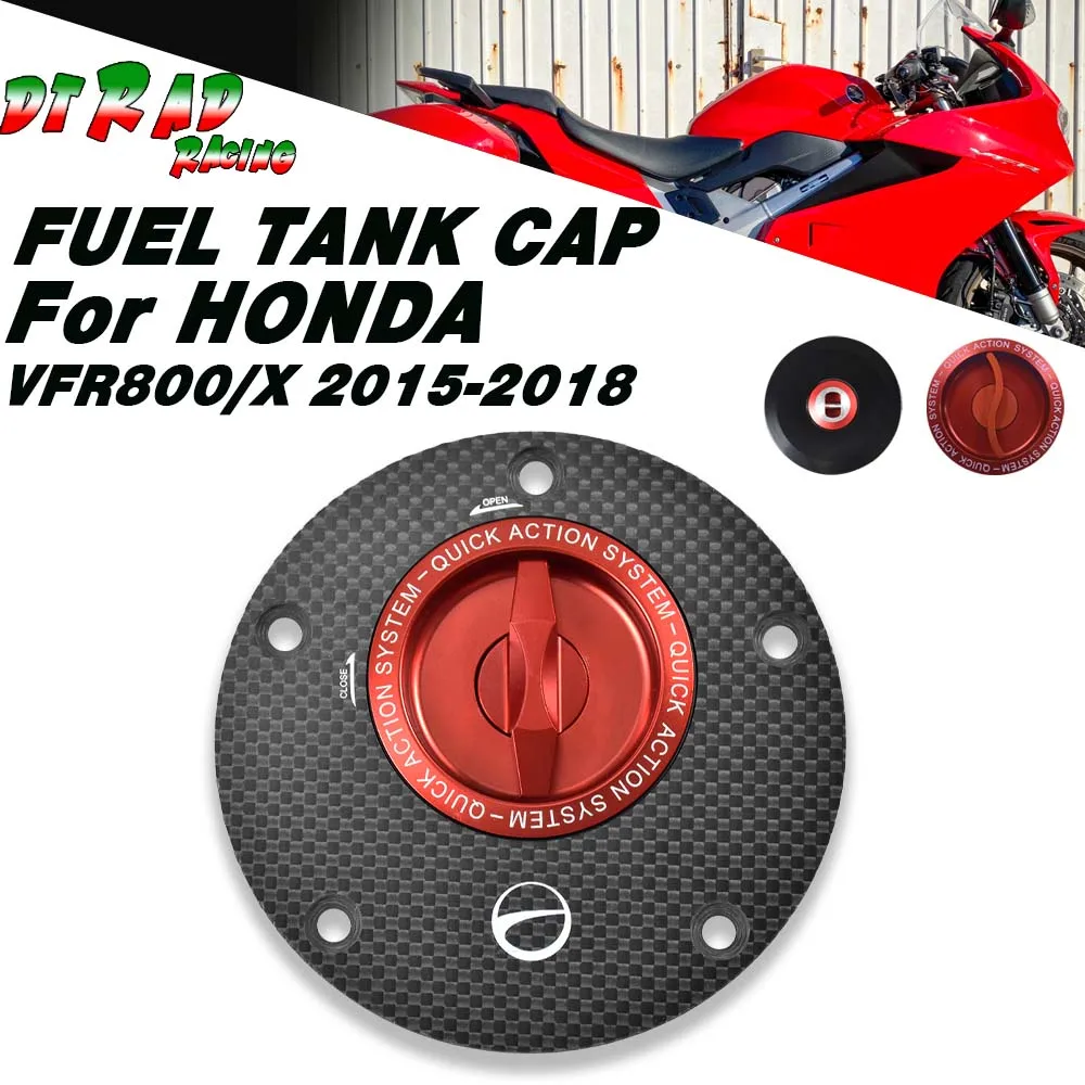 Carbon Fiber Quick Action Fuel Tank Cap For HONDA VFR800/X 2015-2018 Motorcycle Gasoline Plug Lockable Oil Gas Cover Accessories
Carbon Fiber Quick Action Fuel Tank Cap For HONDA VFR800/X 2015-2018 Motorcycle Gasoline Plug Lockable Oil Gas Cover Accessories