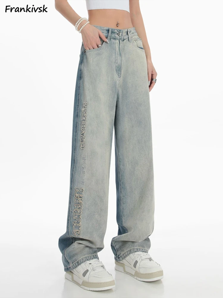 Straight Long Length Jeans Women Vintage Contrast Color European Style Streetwear College Girl Comfortable Fashion Trousers Soft
Straight Long Length Jeans Women Vintage Contrast Color European Style Streetwear College Girl Comfortable Fashion Trousers Soft
