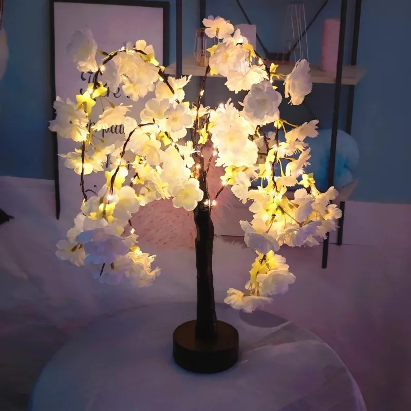 LED Tree Light Simulation Cherry Blossom Atmosphere Decoration Desk Lamp Bedroom Lighting Night Light Home Office Desktop
LED Tree Light Simulation Cherry Blossom Atmosphere Decoration Desk Lamp Bedroom Lighting Night Light Home Office Desktop