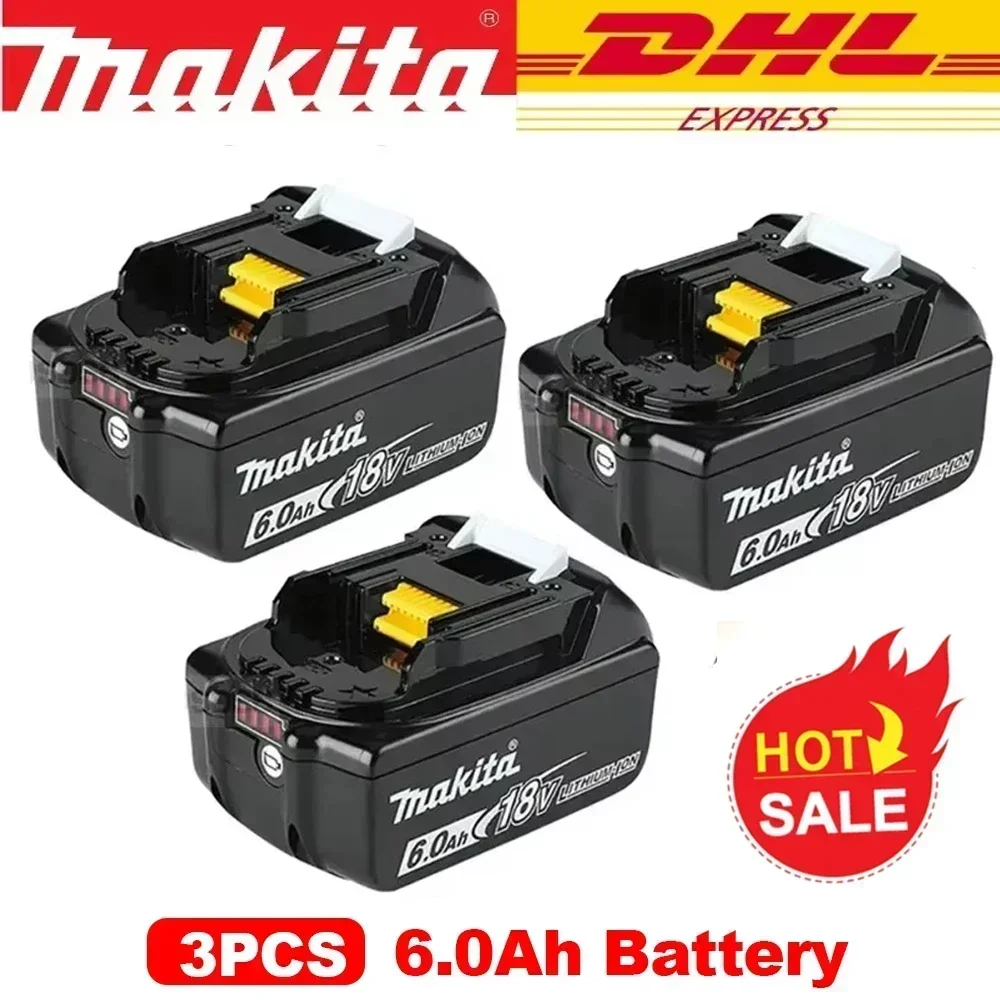 100% Makita 18V 6.0 Rechargeable Lithium-Ion Battery with LED Indicator, High Capacity for Makita Cordles Power Tool Battey
100% Makita 18V 6.0 Rechargeable Lithium-Ion Battery with LED Indicator, High Capacity for Makita Cordles Power Tool Battey