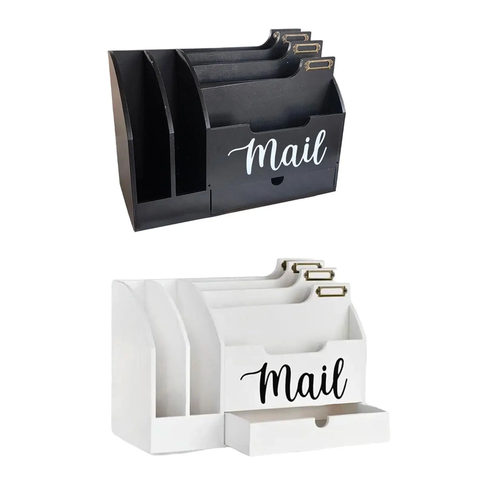 Mail Organizer Wooden Rustic with Drawer with 6 Compartments Letter Sorter Letter Holder for Folder Envelopes Pens
Mail Organizer Wooden Rustic with Drawer with 6 Compartments Letter Sorter Letter Holder for Folder Envelopes Pens