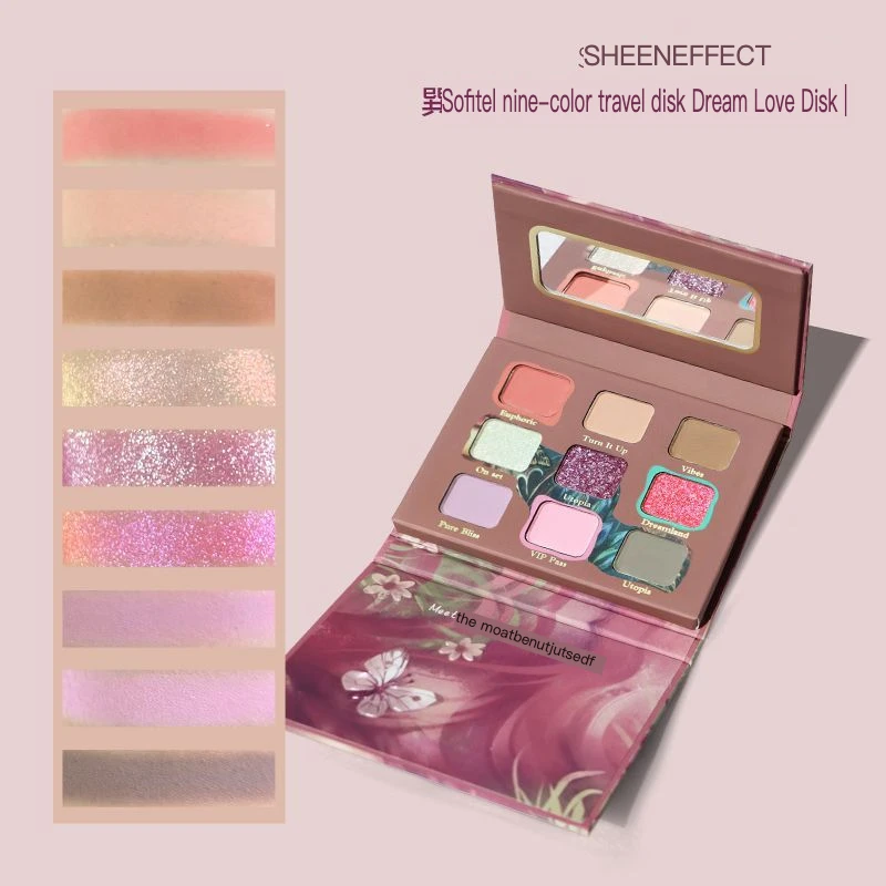 Xunfeite Nine-color Eyeshadow Dream With Shimmer, Glitter, And Matte Shades, Versatile Travel Palette For Everyday Light Makeup
Xunfeite Nine-color Eyeshadow Dream With Shimmer, Glitter, And Matte Shades, Versatile Travel Palette For Everyday Light Makeup