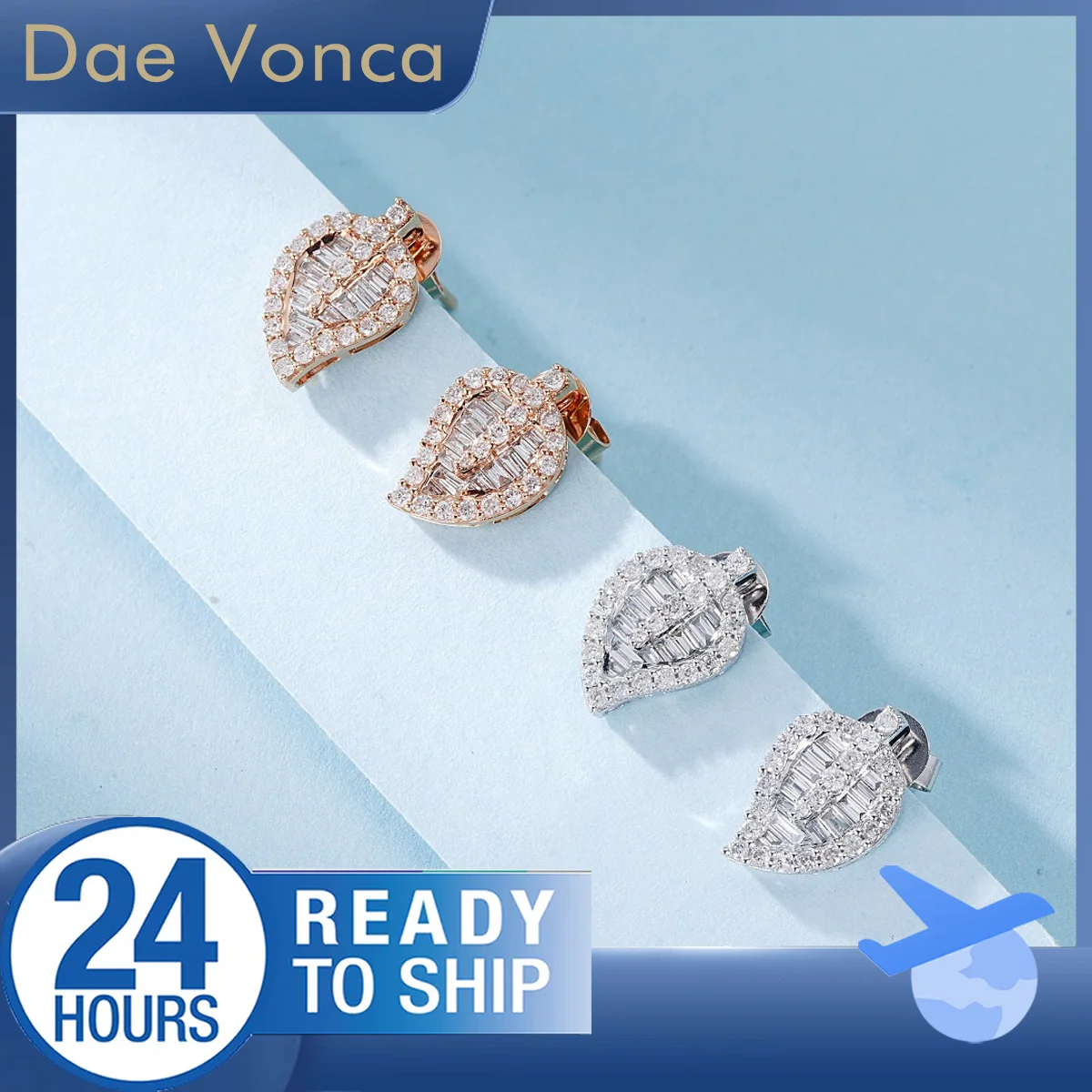 Серьги-гвоздики из желтого/розового золота 18 карат с натуральными бриллиантами 0,473 карата, серьги-гвоздики с натуральными бриллиантами в форме листьев багетной огранки
Серьги-гвоздики из желтого/розового золота 18 карат с натуральными бриллиантами 0,473 карата, серьги-гвоздики с натуральными бриллиантами в форме листьев багетной огранки