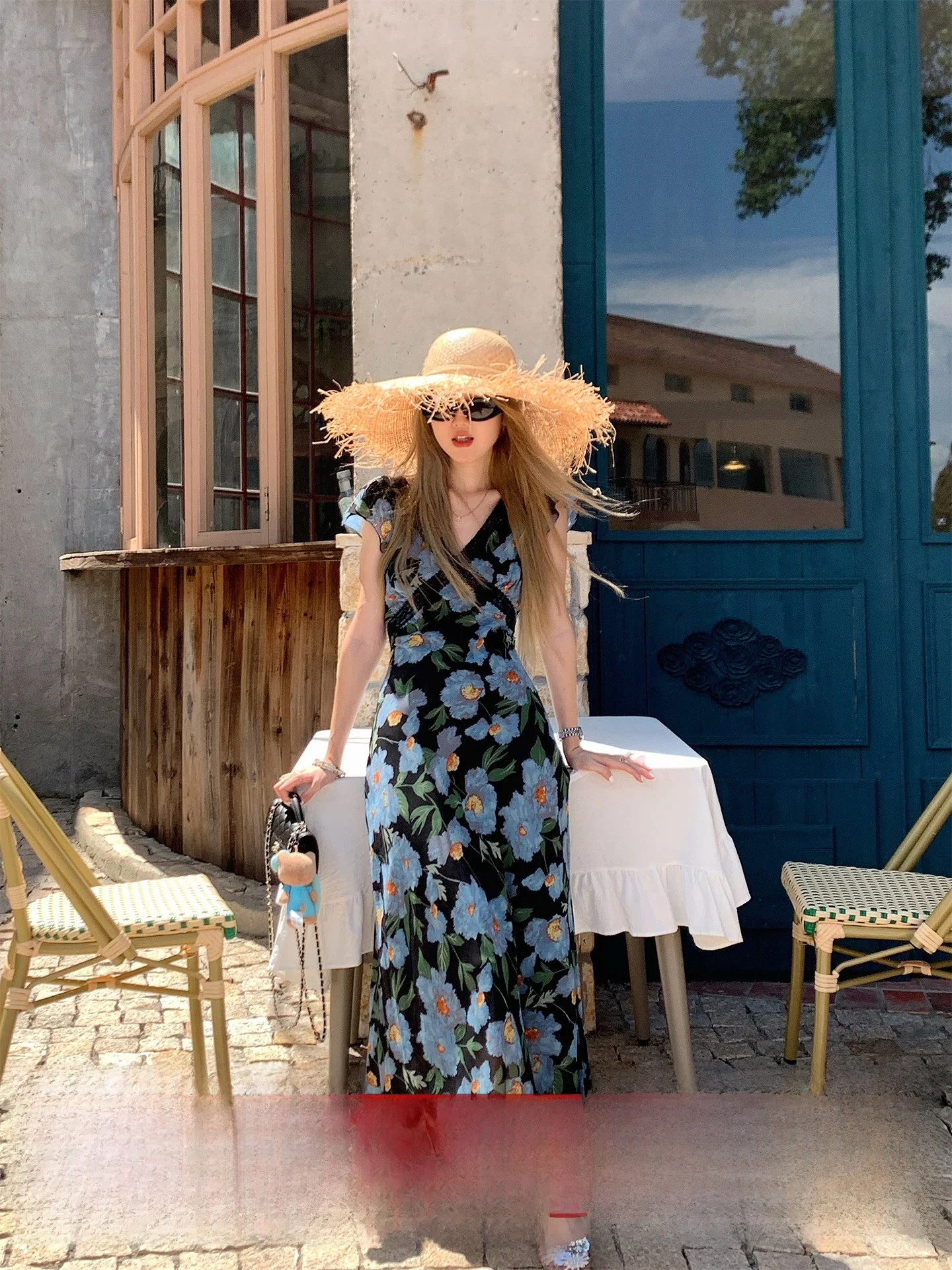 Van Gogh Oil Painting Blue Print Dr Women's New Summer V-ne Retro Waist-cinching Long Dr Ci Commute Sle
Van Gogh Oil Painting Blue Print Dr Women's New Summer V-ne Retro Waist-cinching Long Dr Ci Commute Sle