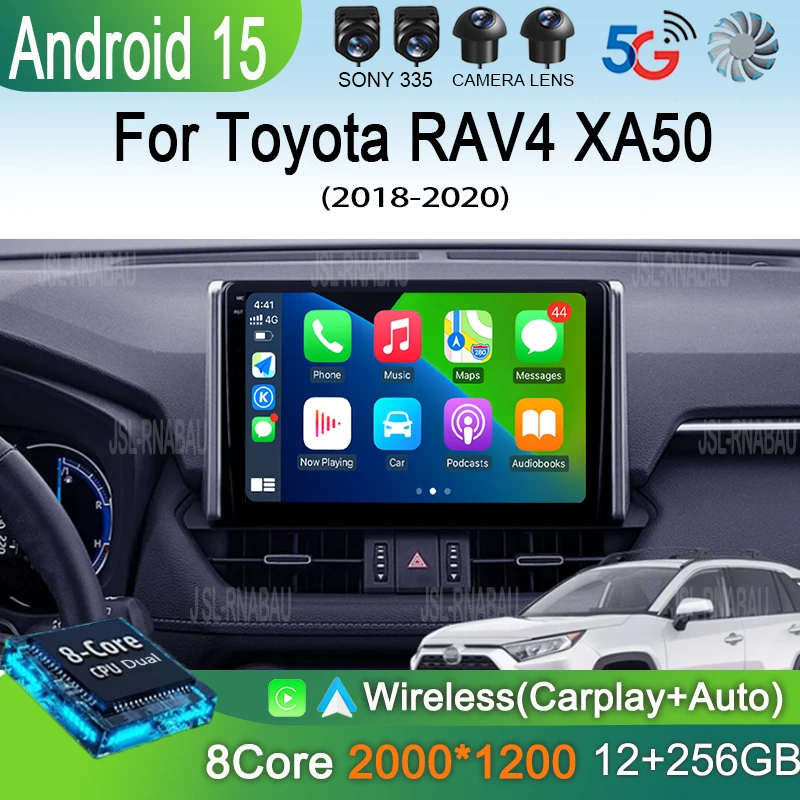 Android 15 Carplay Car Radio For Toyota RAV4 XA50 2018 2019 2020 Navigation Multimedia GPS Player Stereo WiFi+4G video DSP 2 DIN
Android 15 Carplay Car Radio For Toyota RAV4 XA50 2018 2019 2020 Navigation Multimedia GPS Player Stereo WiFi+4G video DSP 2 DIN