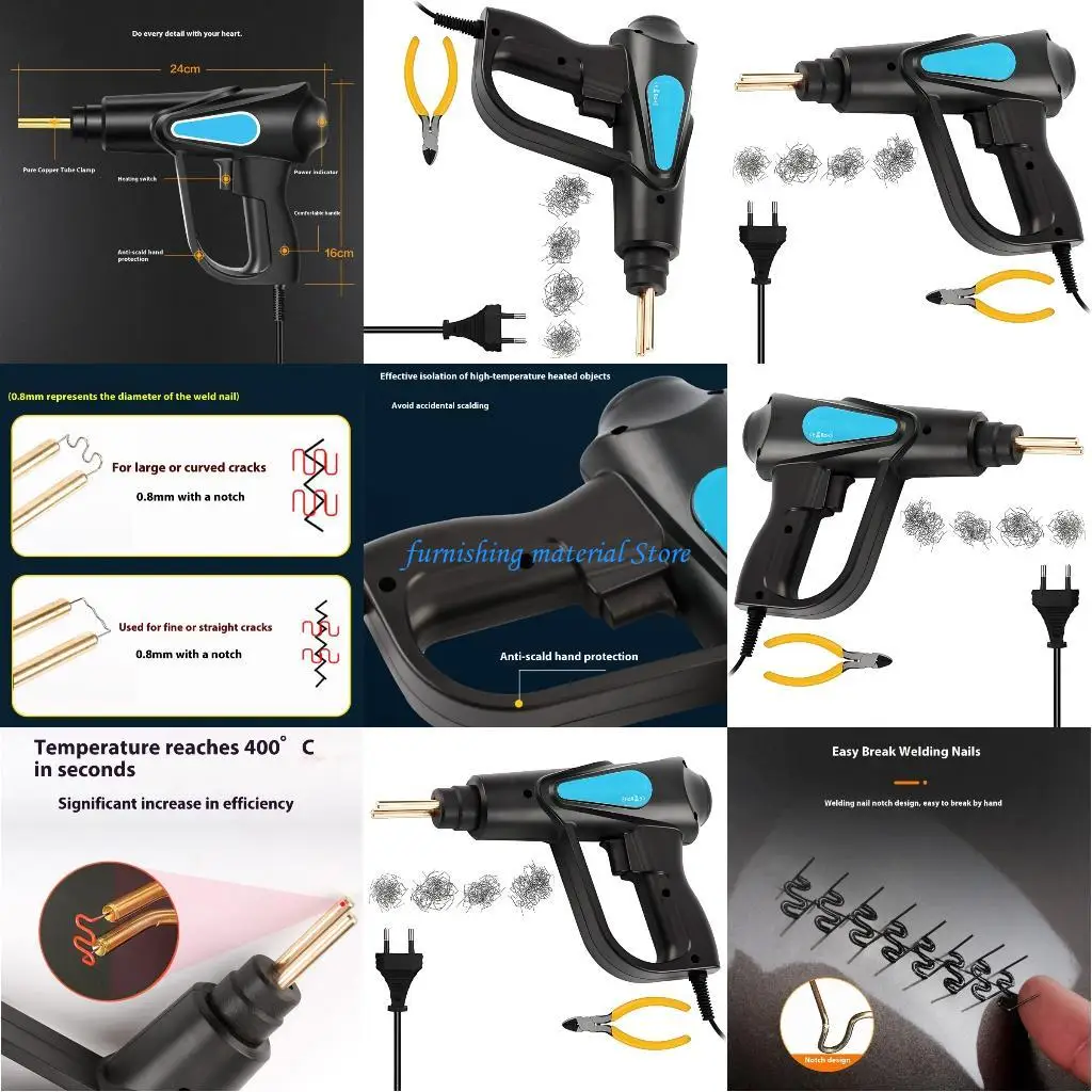 Y5GD Professional 70W Plastic Repair Tool With Safety 200 Welding Nails Pliers LED Light For Car Toy Home Appliances Maintenance
Y5GD Professional 70W Plastic Repair Tool With Safety 200 Welding Nails Pliers LED Light For Car Toy Home Appliances Maintenance