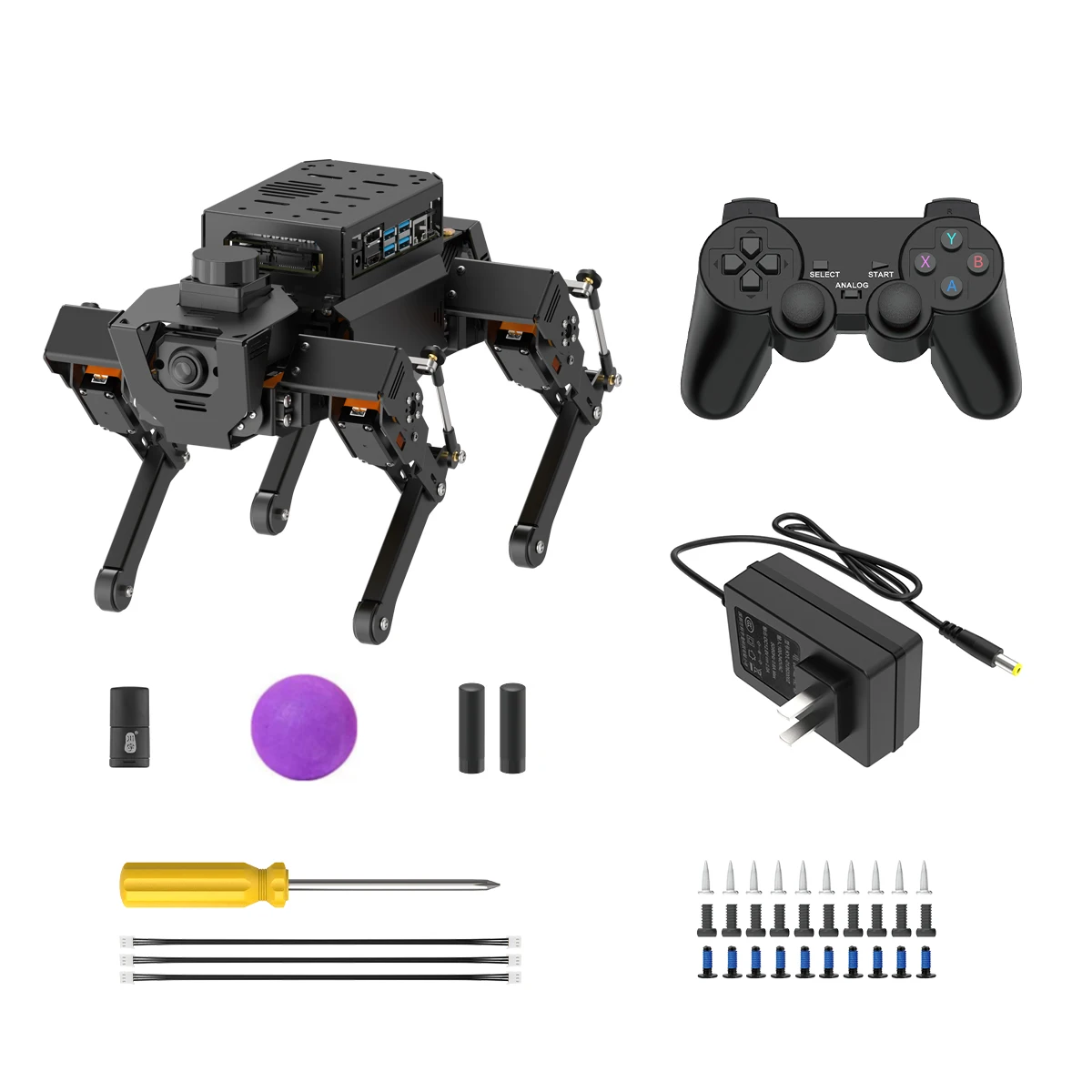 Hiwonder ROSPug Интеллектуальный электрический механический четвероногий робот-игрушка STEM для домашних животных Программирование питона Образовательный умный робот-собака
Hiwonder ROSPug Интеллектуальный электрический механический четвероногий робот-игрушка STEM для домашних животных Программирование питона Образовательный умный робот-собака