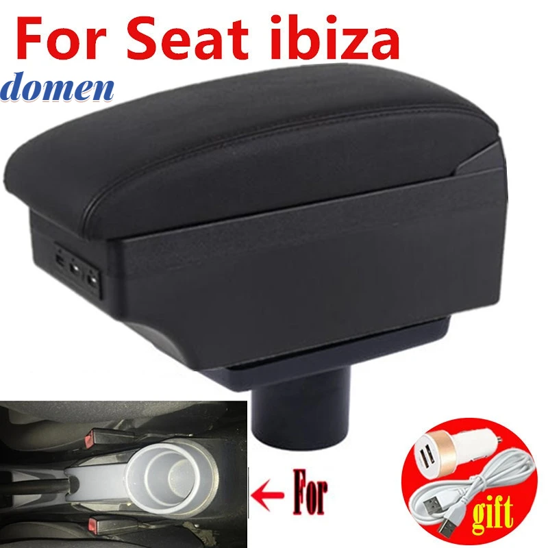 For Seat Ibiza Center console Arm Rest For Ibiza 6j Ibiza 6L Armrest Box with USB LED
For Seat Ibiza Center console Arm Rest For Ibiza 6j Ibiza 6L Armrest Box with USB LED